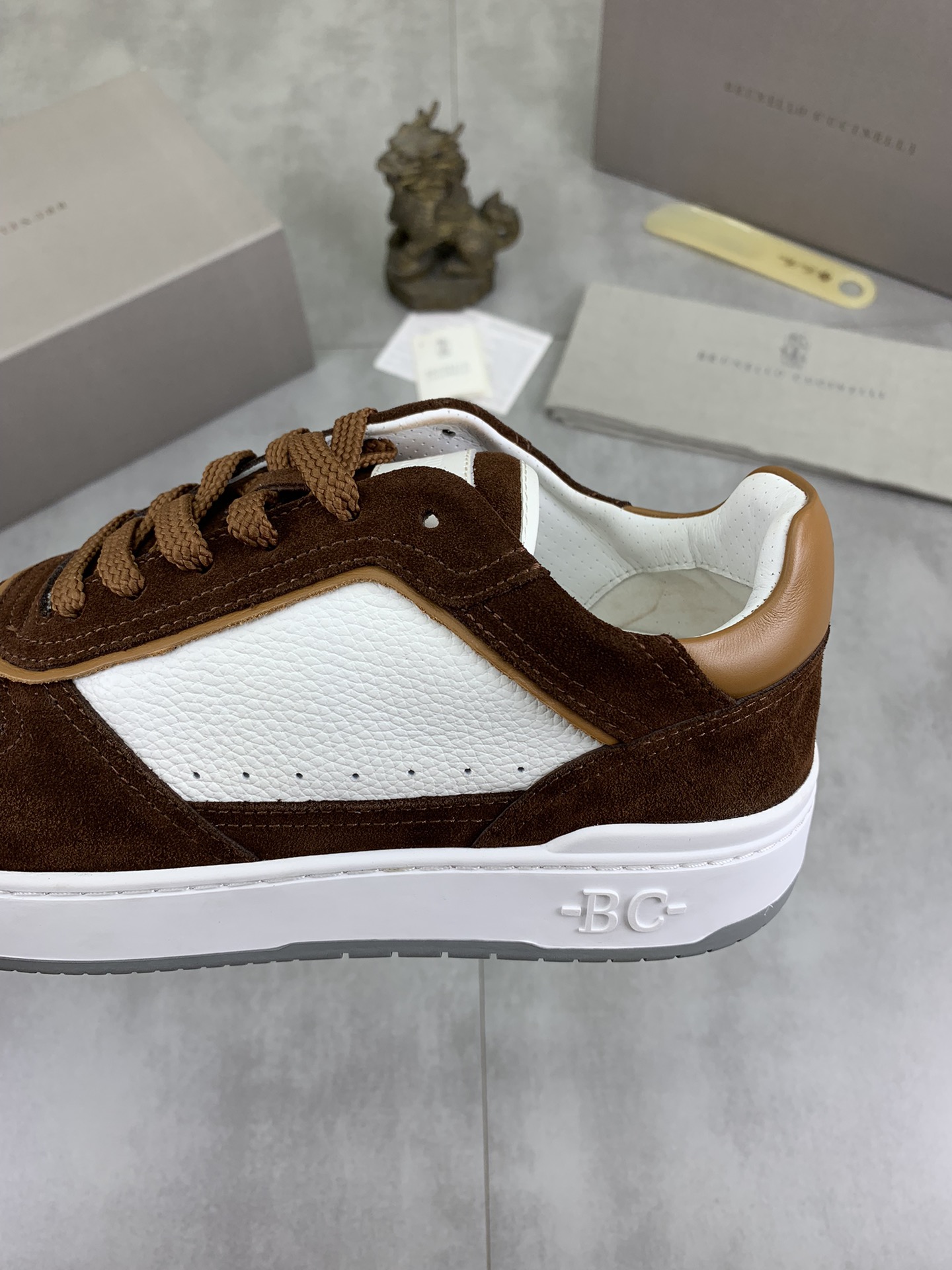 Precio de fábrica P280 Precio real Versión alta BC Nuevas zapatillas de caña baja Brunello Cucinell*