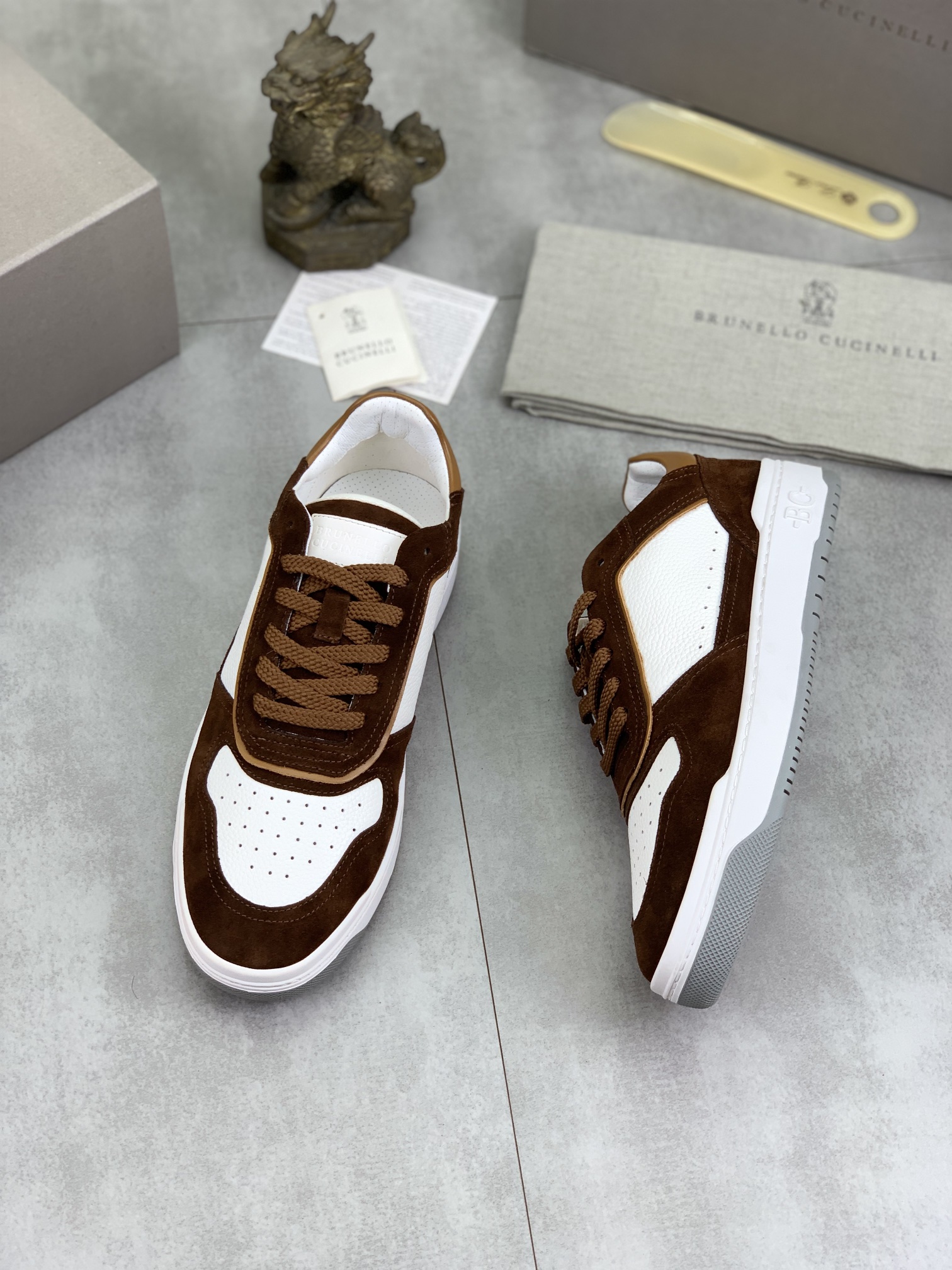 Precio de fábrica P280 Precio real Versión alta BC Nuevas zapatillas de caña baja Brunello Cucinell*