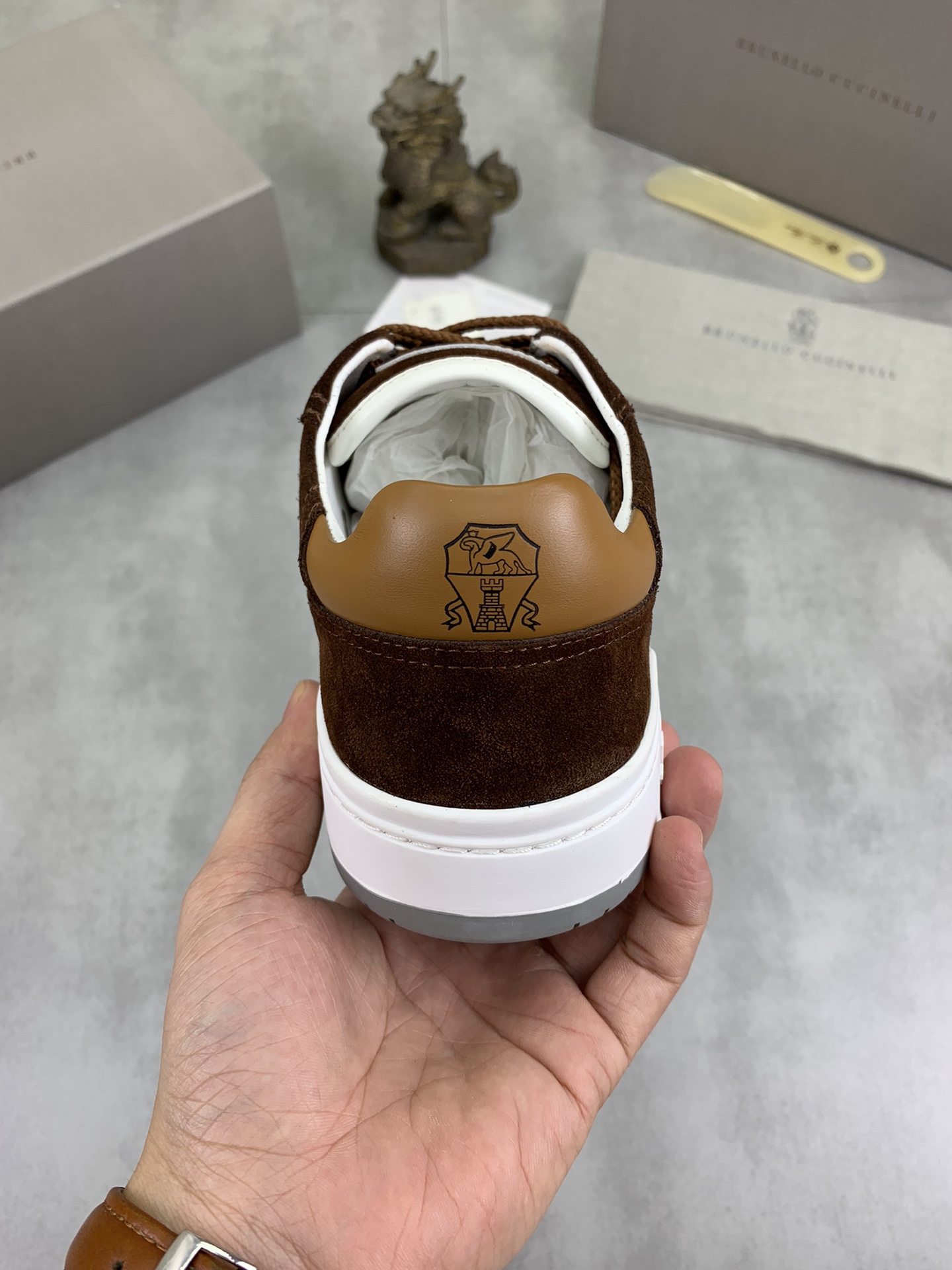 Precio de fábrica P280 Precio real Versión alta BC Nuevas zapatillas de caña baja Brunello Cucinell*