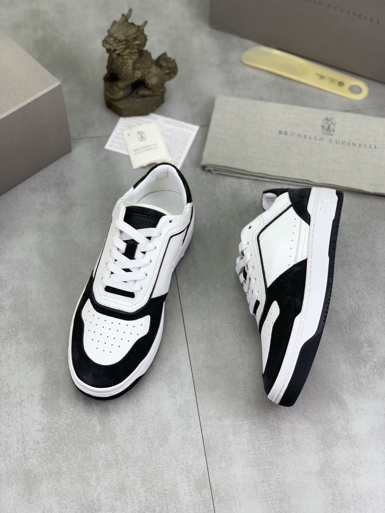 Precio de fábrica P280 Precio real Versión alta BC Nuevas zapatillas de caña baja Brunello Cucinell*
