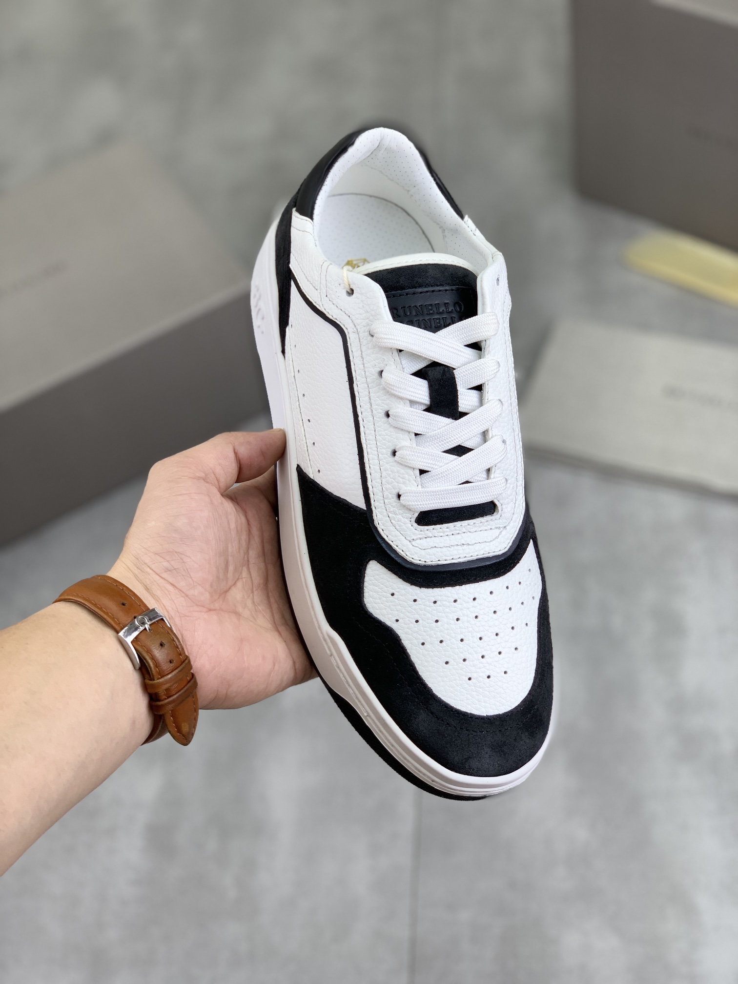 Precio de fábrica P280 Precio real Versión alta BC Nuevas zapatillas de caña baja Brunello Cucinell*