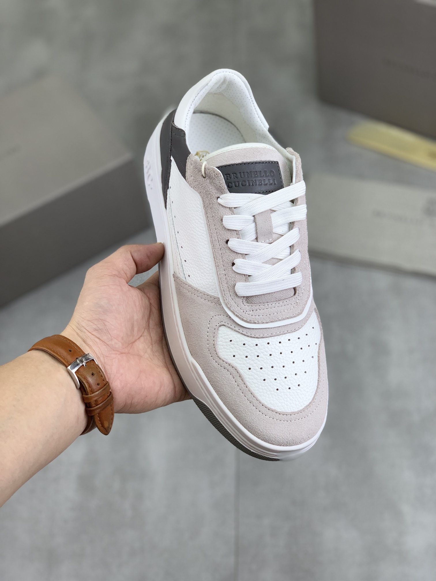 Precio de fábrica P280 Precio real Versión alta BC Nuevas zapatillas de caña baja Brunello Cucinell*