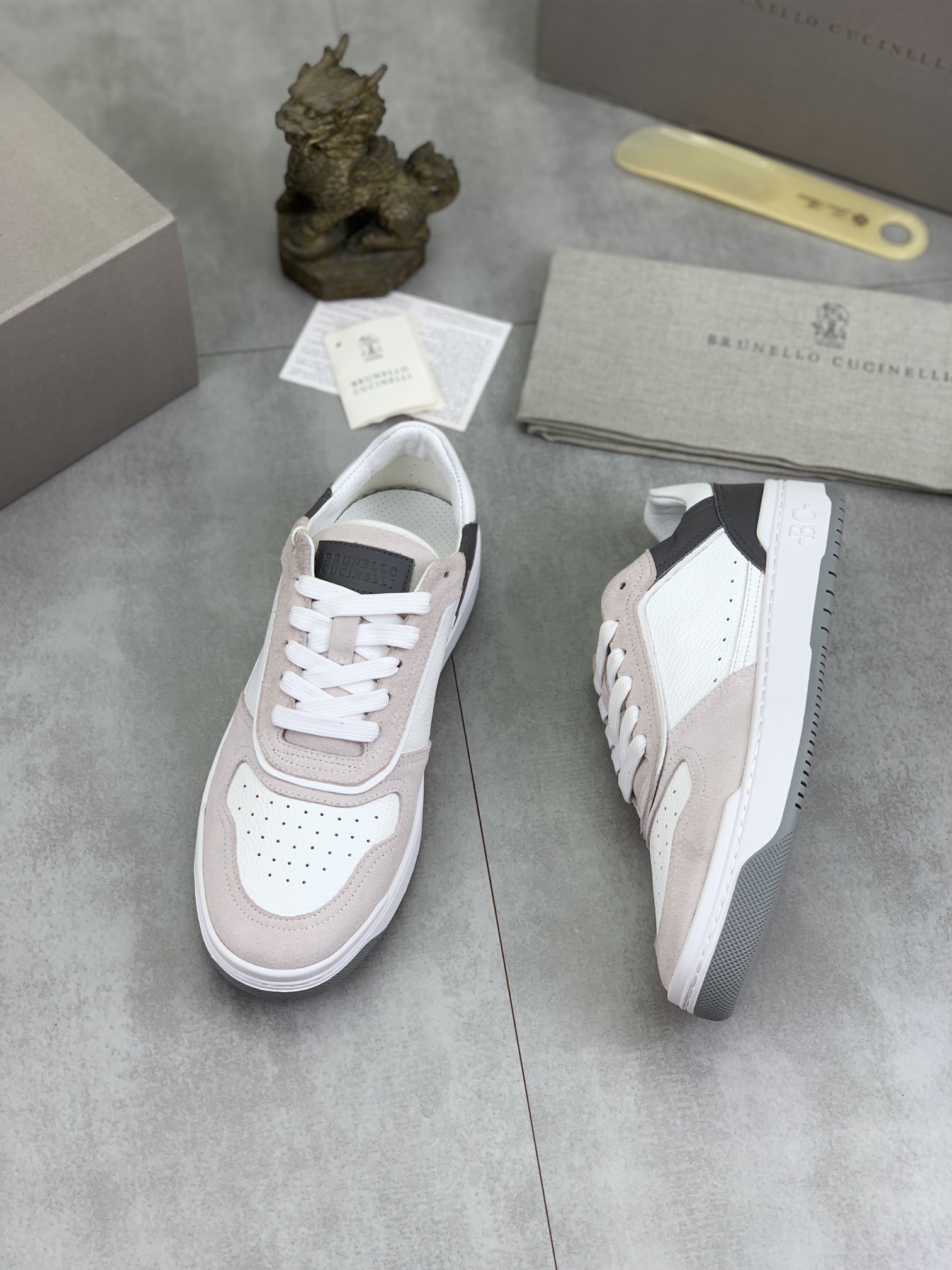 Precio de fábrica P280 Precio real Versión alta BC Nuevas zapatillas de caña baja Brunello Cucinell*