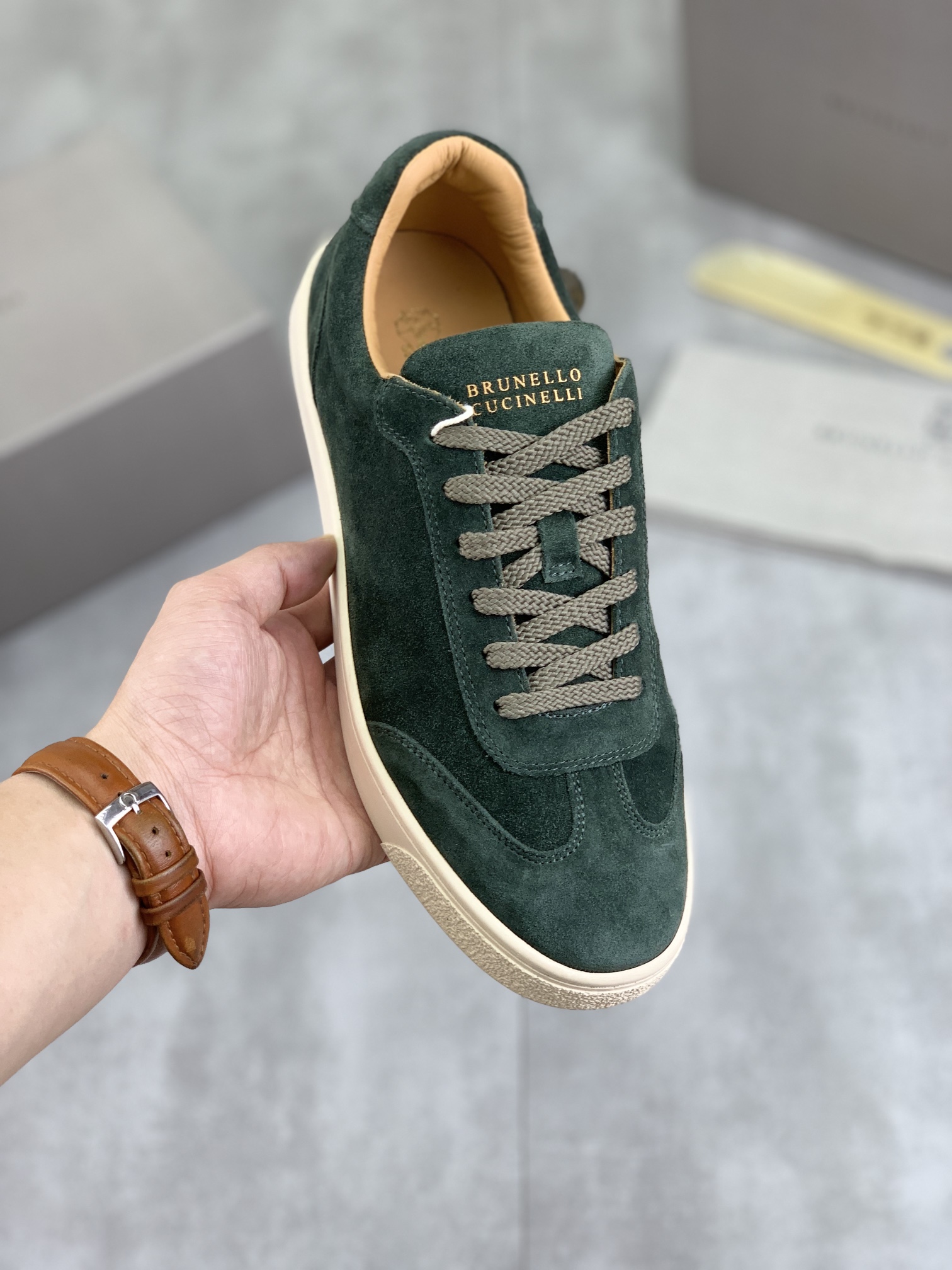 Precio de fábrica P280 Precio real Versión alta BC Nuevas zapatillas de caña baja Brunello Cucinell*