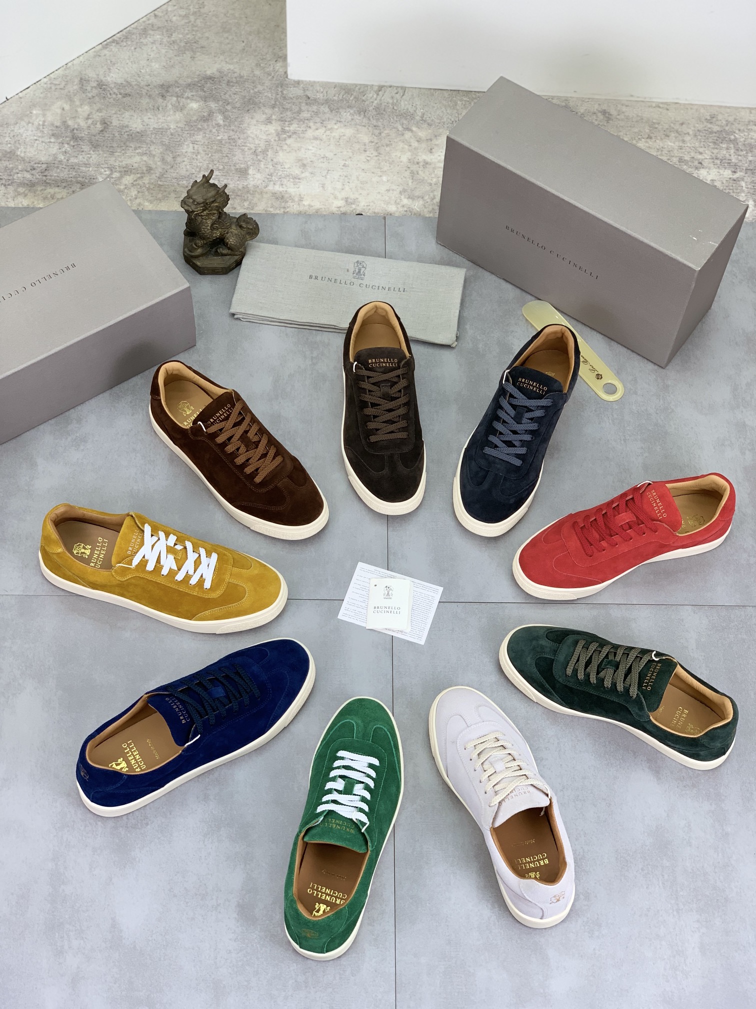 Precio de fábrica P280 Precio real Versión alta BC Nuevas zapatillas de caña baja Brunello Cucinell*