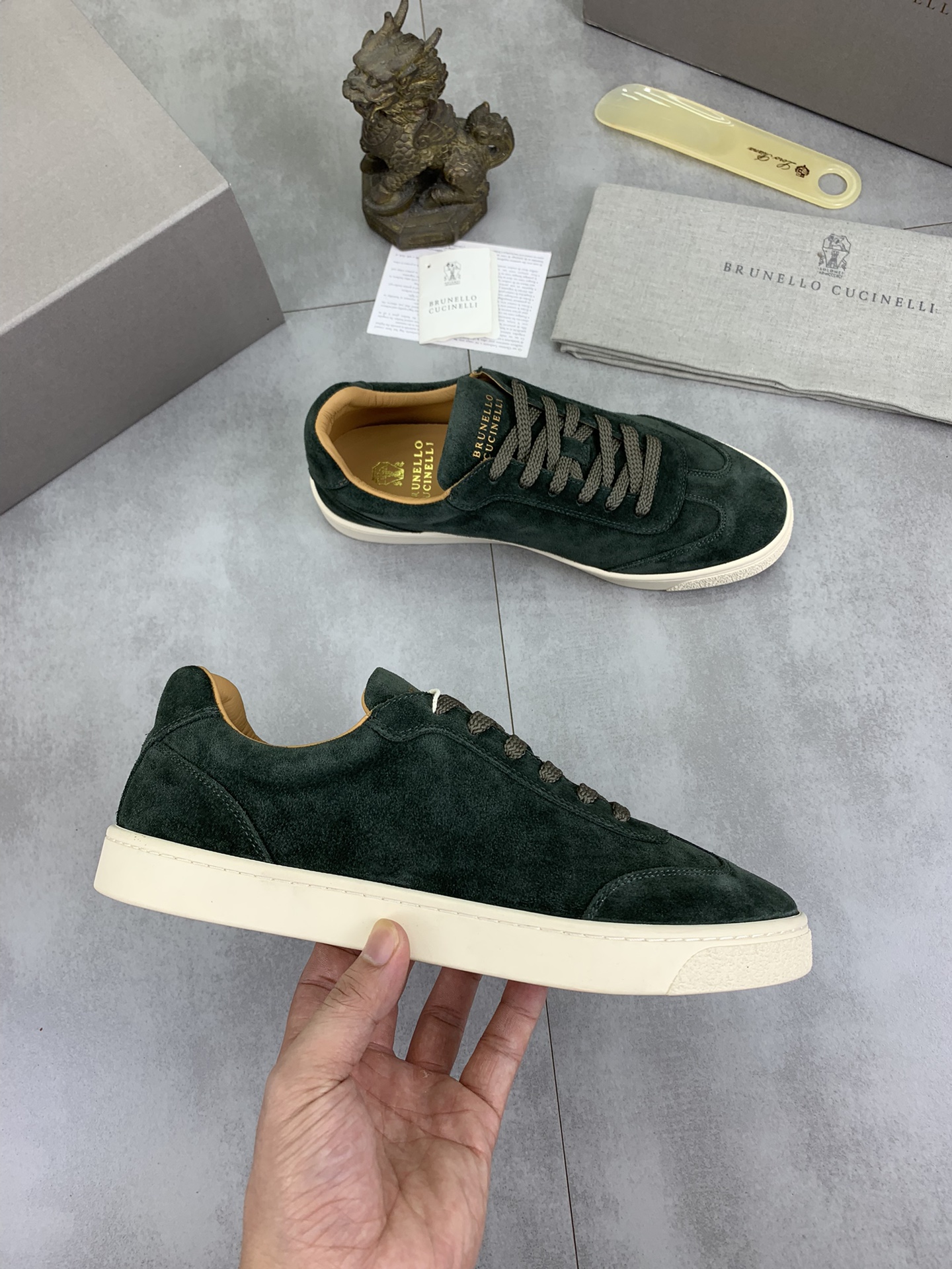 Precio de fábrica P280 Precio real Versión alta BC Nuevas zapatillas de caña baja Brunello Cucinell*