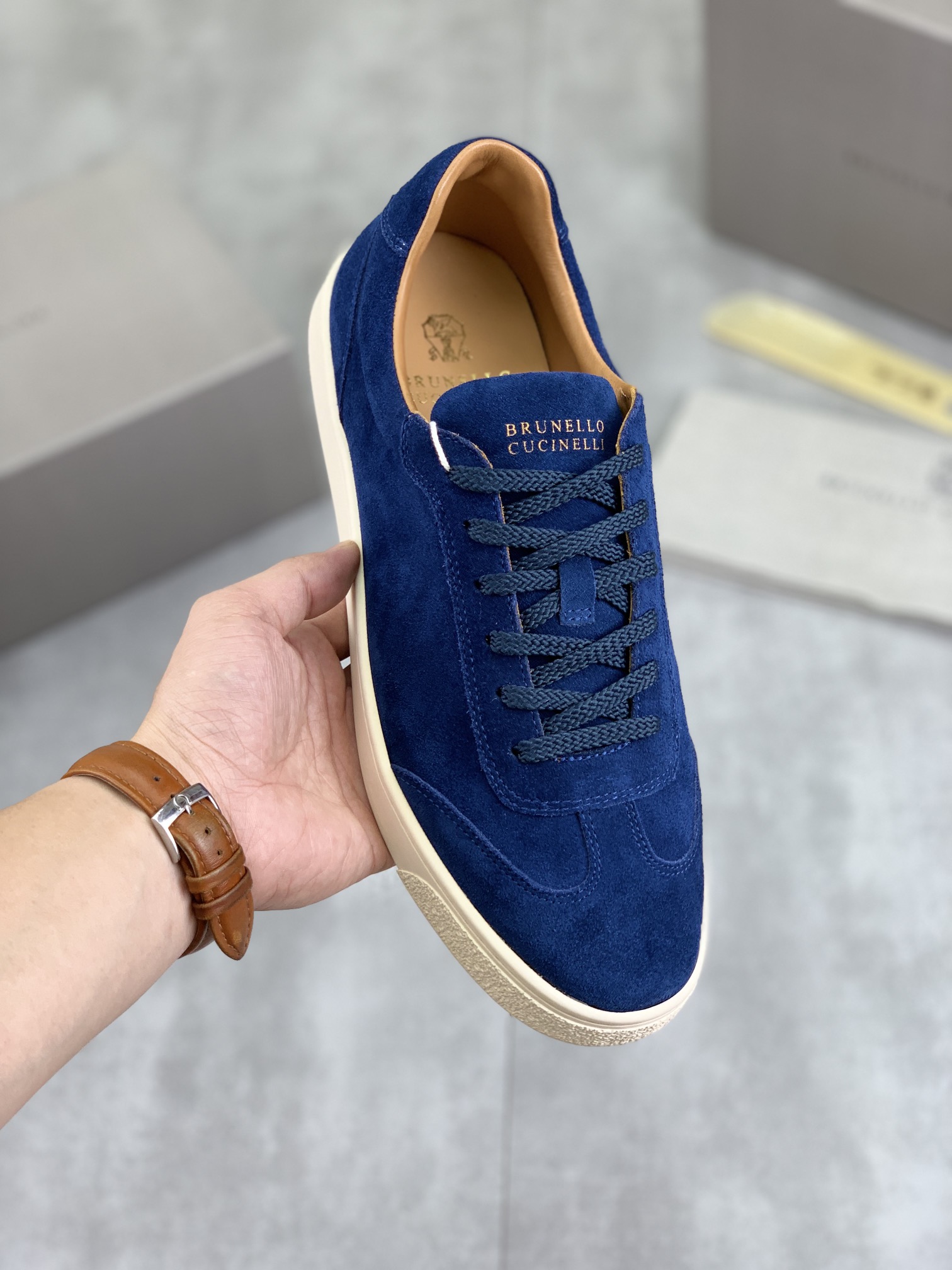Precio de fábrica P280 Precio real Versión alta BC Nuevas zapatillas de caña baja Brunello Cucinell*