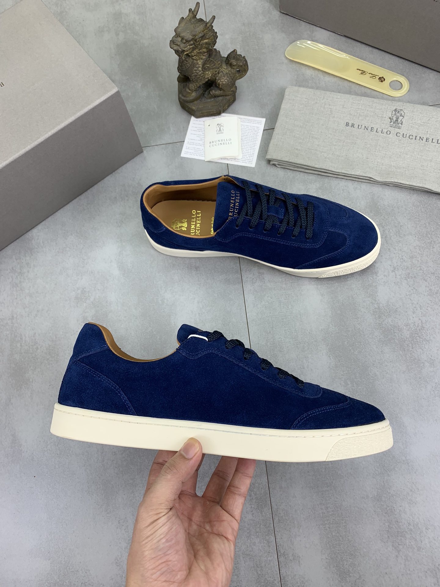 Precio de fábrica P280 Precio real Versión alta BC Nuevas zapatillas de caña baja Brunello Cucinell*