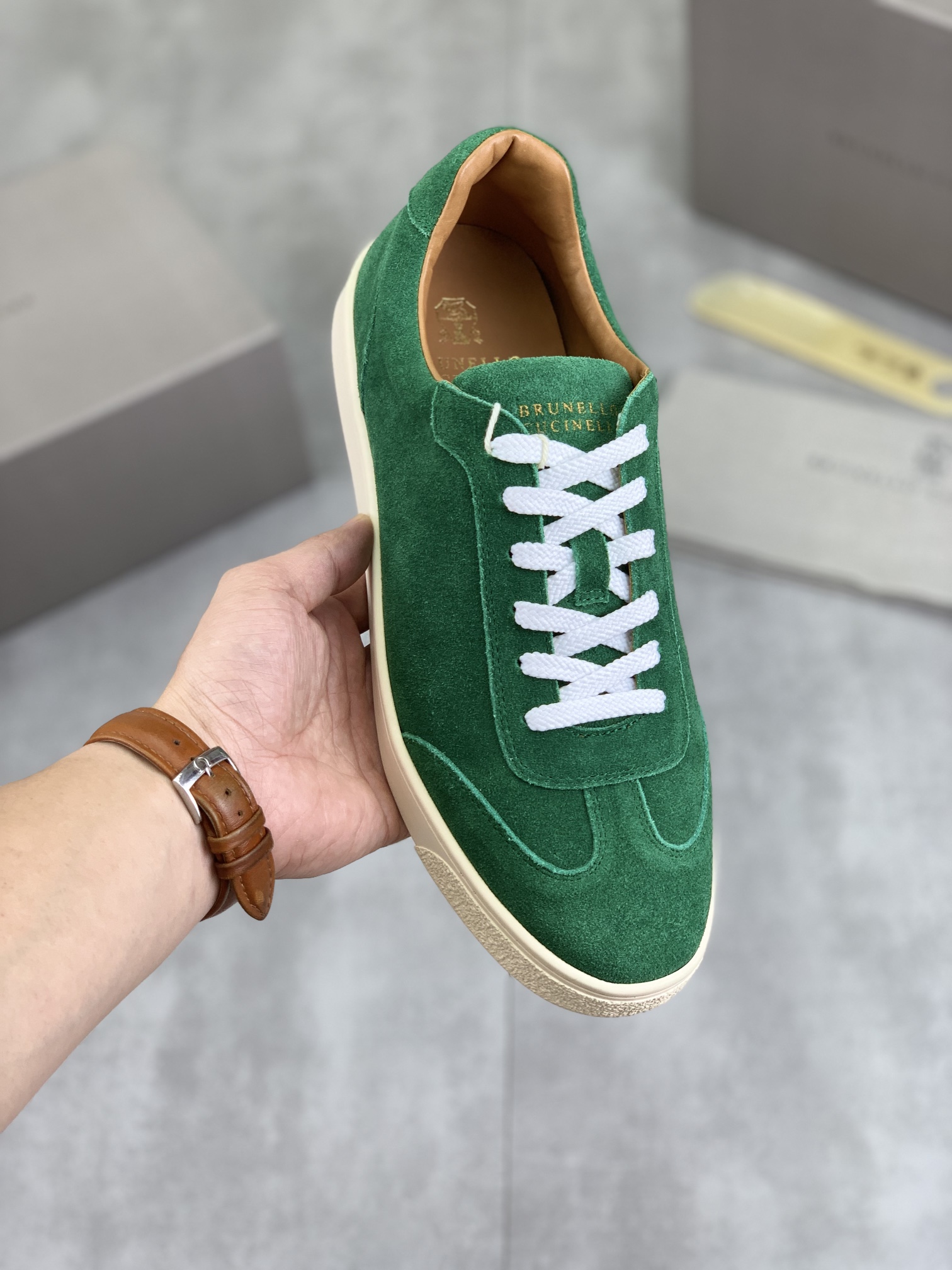 Precio de fábrica P280 Precio real Versión alta BC Nuevas zapatillas de caña baja Brunello Cucinell*