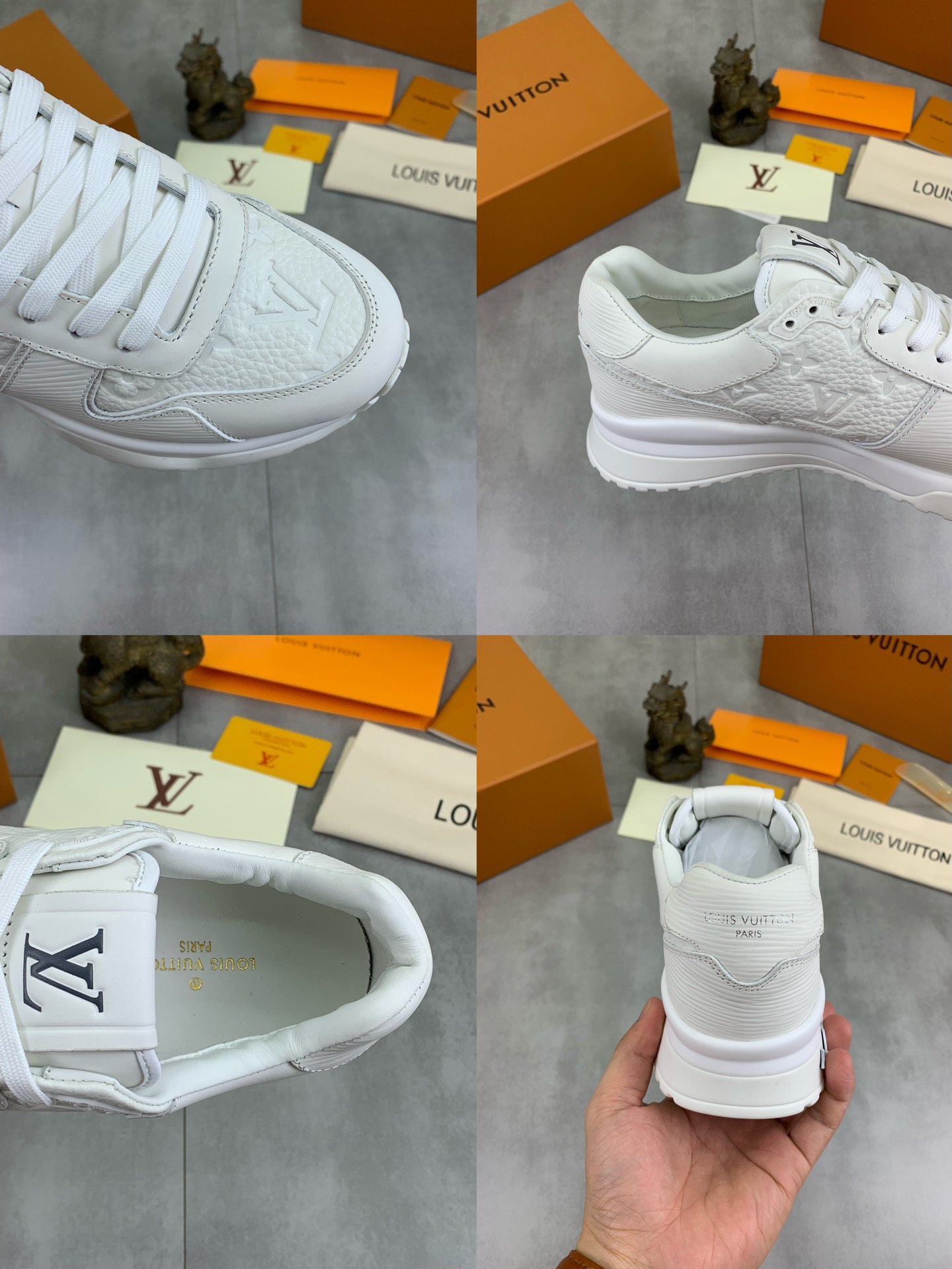 Louis Vuitton Men's White Leather Sneaker - Classic Design, Premium Quality 10 i1726417245 3542 7