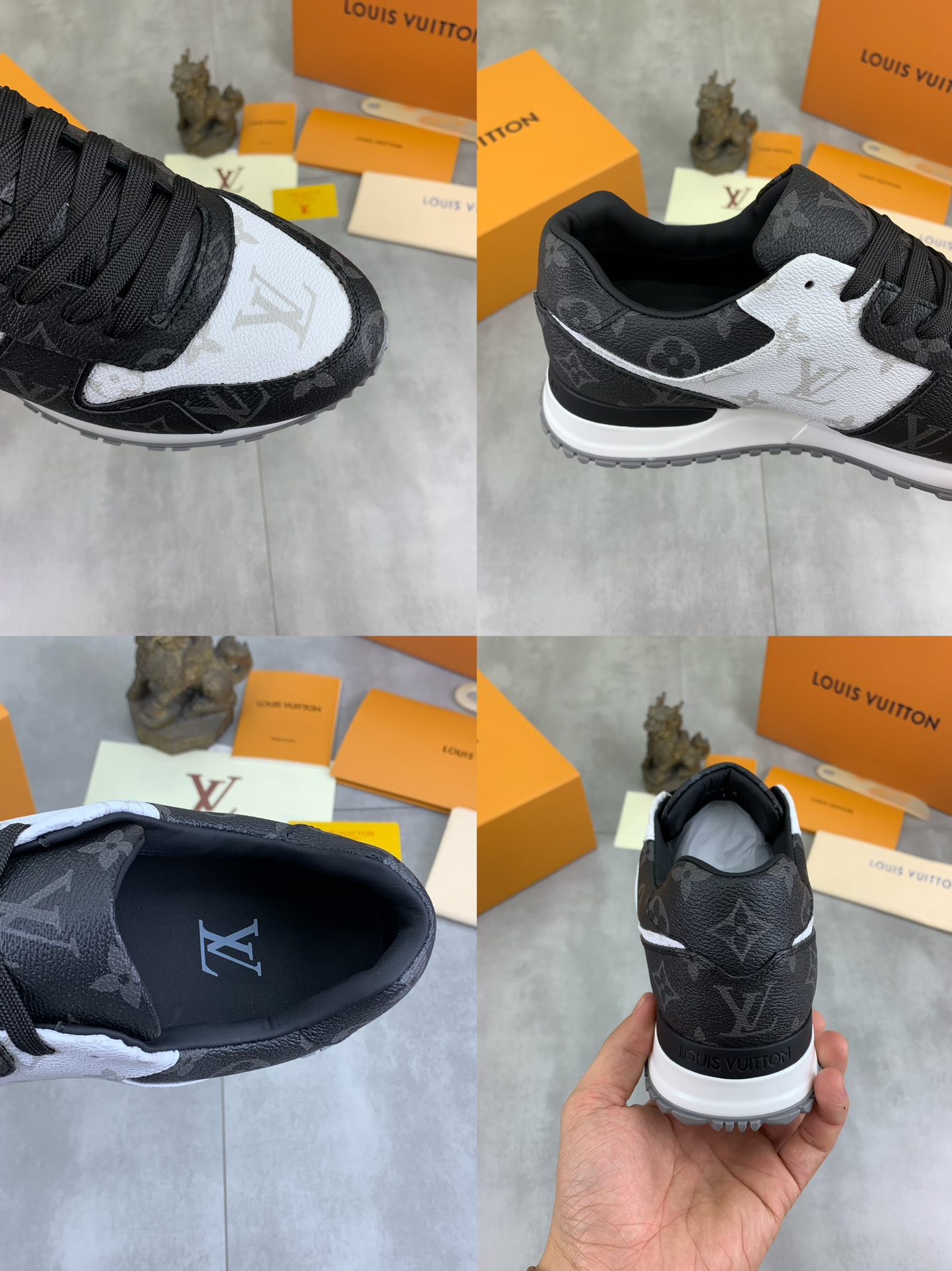 Louis Vuitton Men's Run Away Pulse Sneaker Classic Monogram Size 38-44 10 i1732550862 5376 0