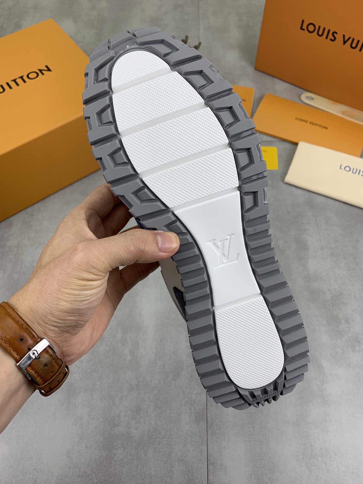 Louis Vuitton Men's Run Away Pulse Sneakers in Calf Leather with Monogram 9 i1732550975 3524 0