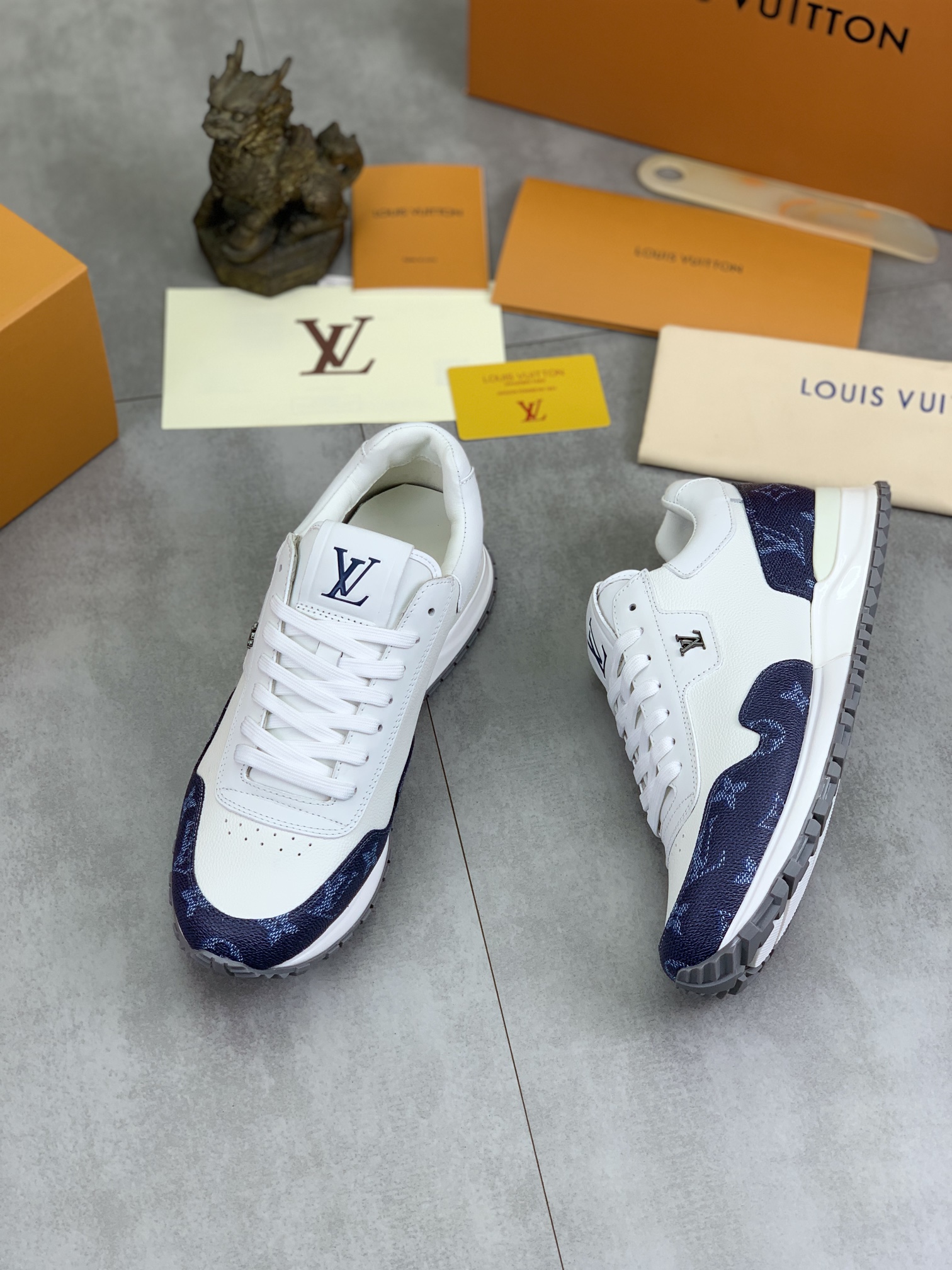 Louis Vuitton Men's Run Away Pulse Sneakers in Calf Leather with Monogram 6 i1732550975 9432 0