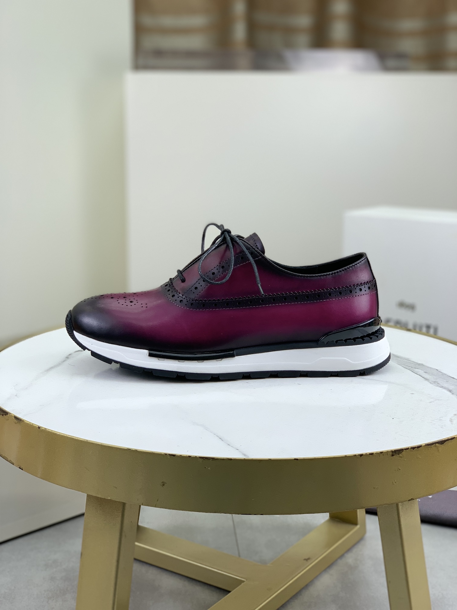 Precio de fábrica P420 versión superior Berluti Bruti zapatos de los hombres deportivos y casuales d