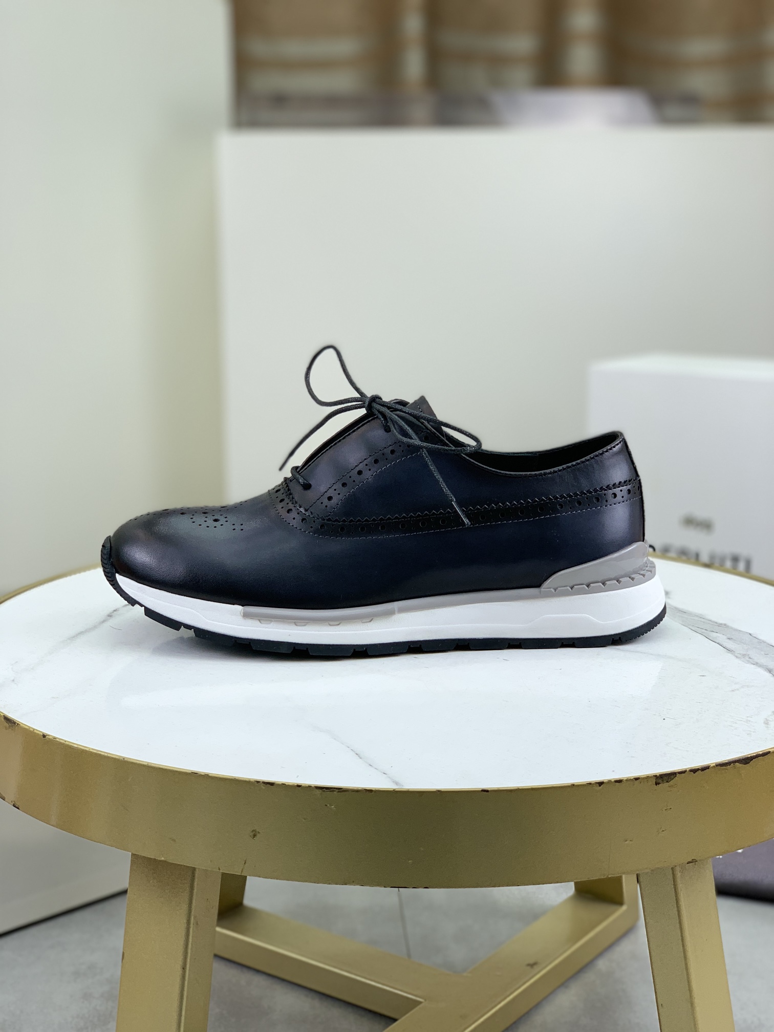 Precio de fábrica P420 versión superior Berluti Bruti zapatos de los hombres deportivos y casuales d