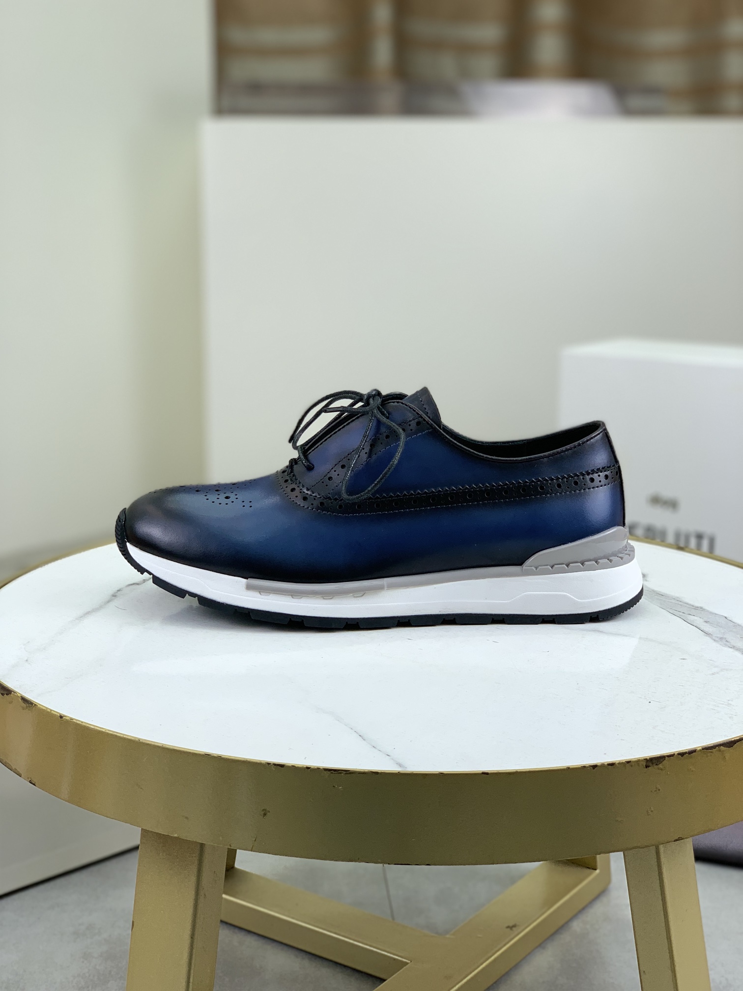 Precio de fábrica P420 versión superior Berluti Bruti zapatos de los hombres deportivos y casuales d