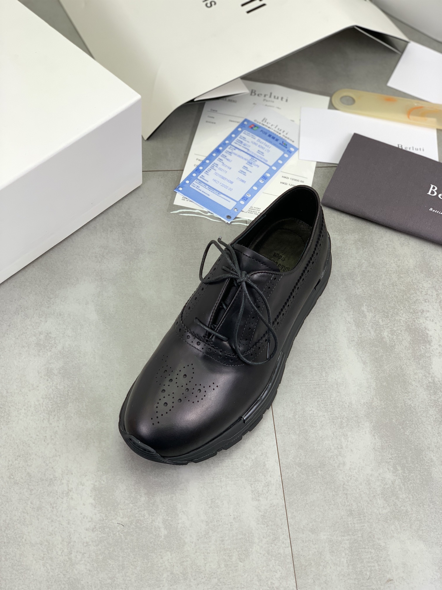 Precio de fábrica P420 versión superior Berluti Bruti zapatos de los hombres deportivos y casuales d