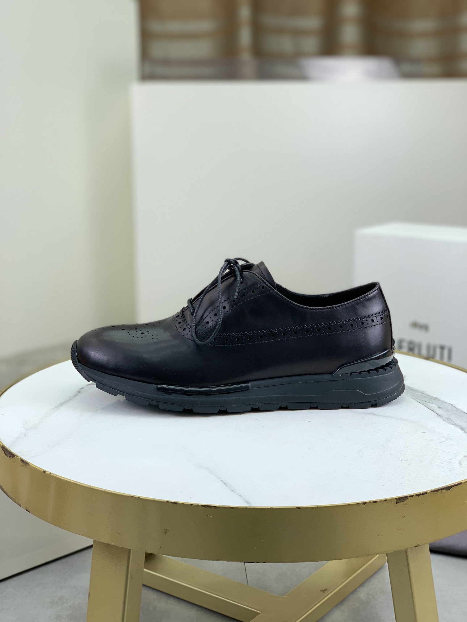 Precio de fábrica P420 versión superior Berluti Bruti zapatos de los hombres deportivos y casuales d
