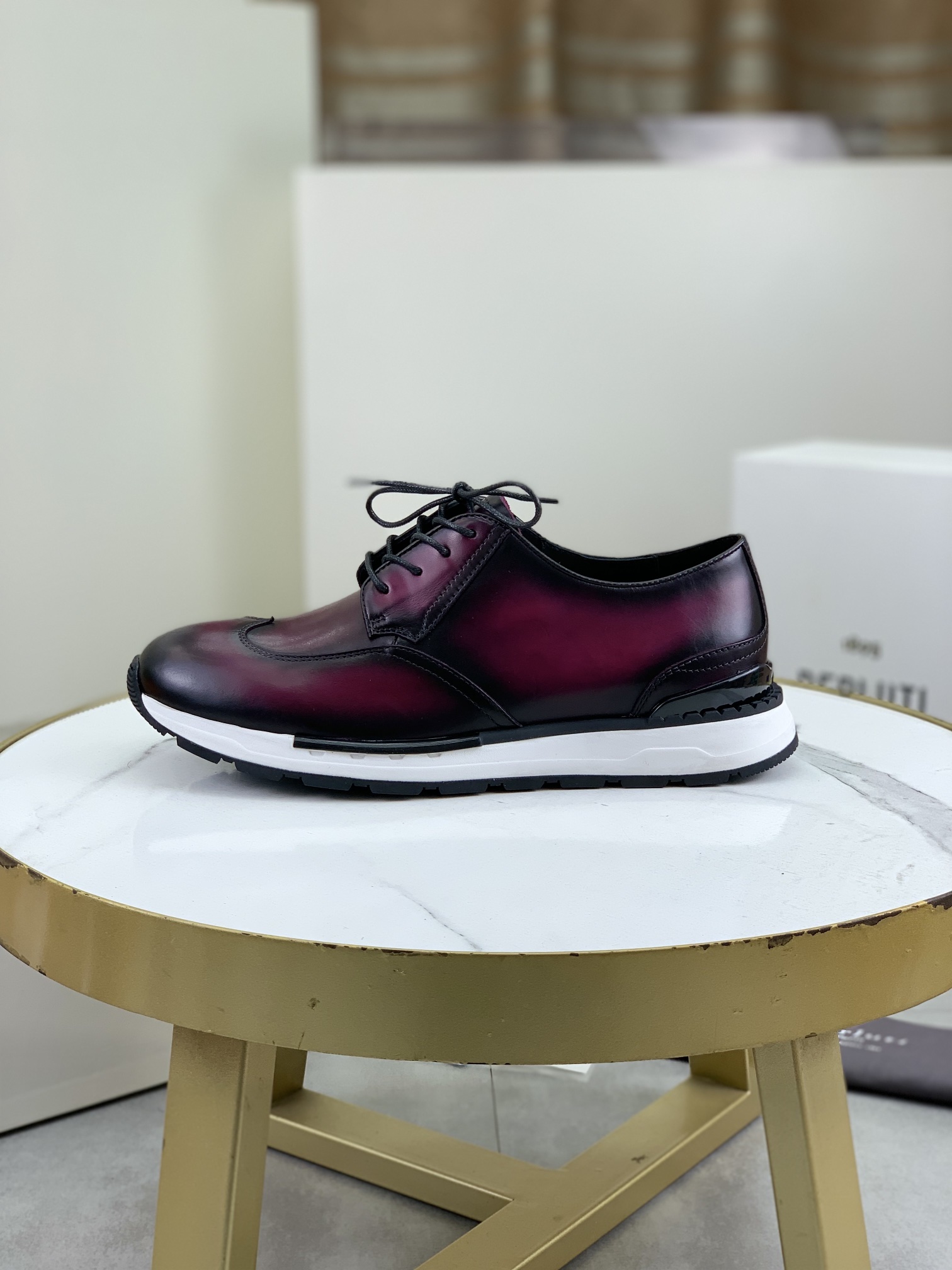 Precio de fábrica P420 versión superior Berluti Bruti zapatos de los hombres deportivos y casuales d