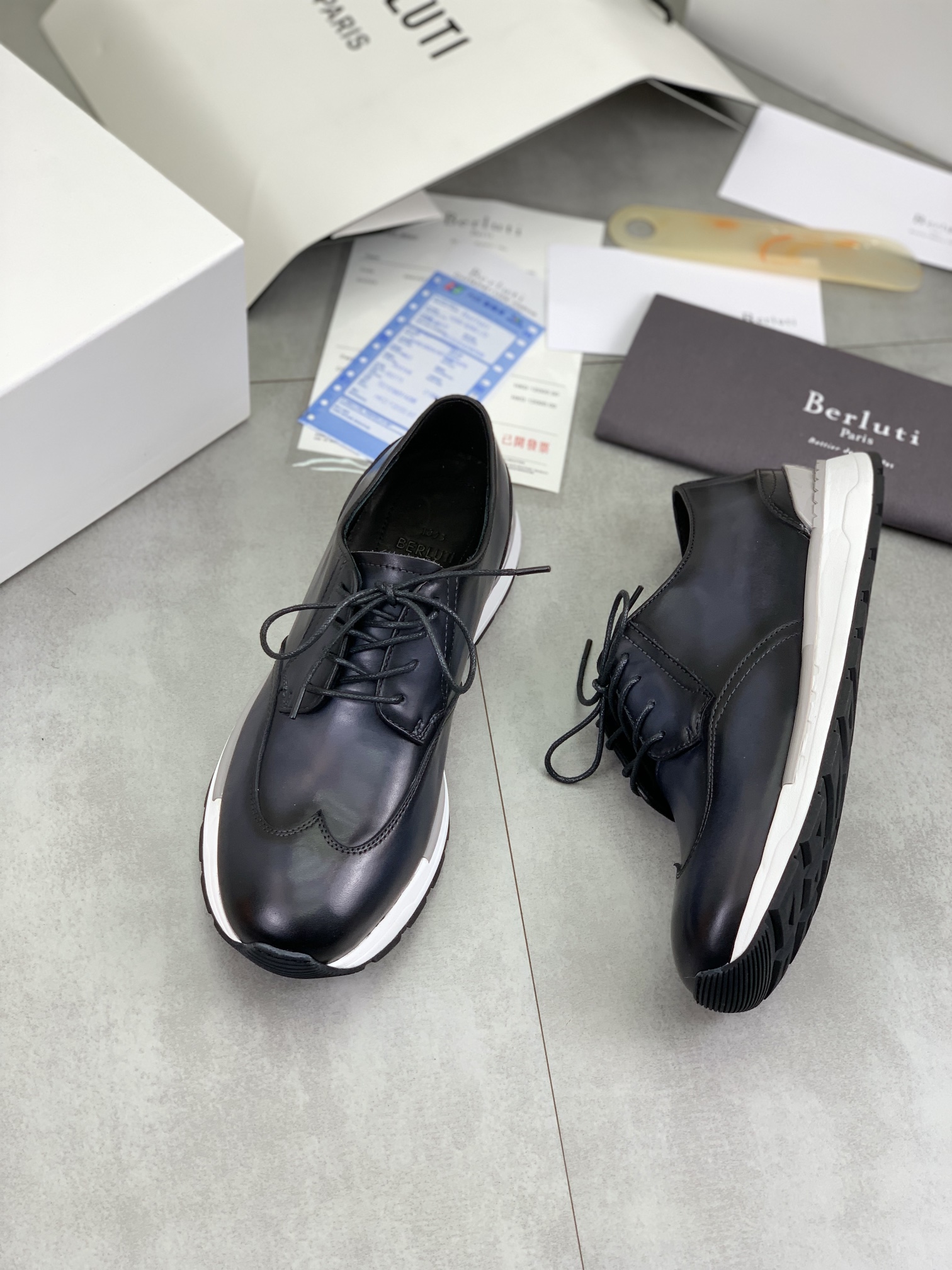 Precio de fábrica P460 versión superior Berluti Bruti zapatos casuales de los deportes de los hombre