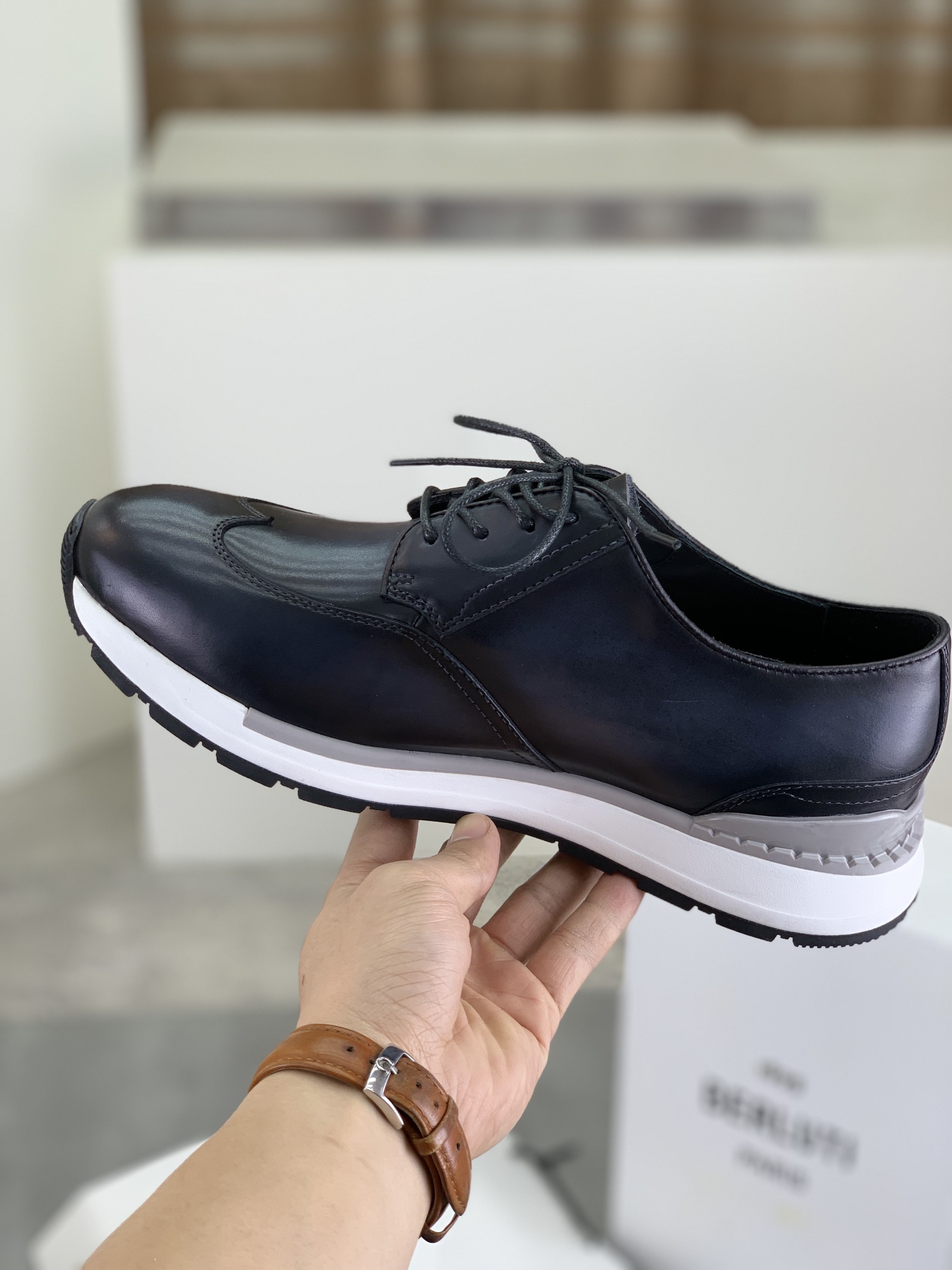 Precio de fábrica P460 versión superior Berluti Bruti zapatos casuales de los deportes de los hombre