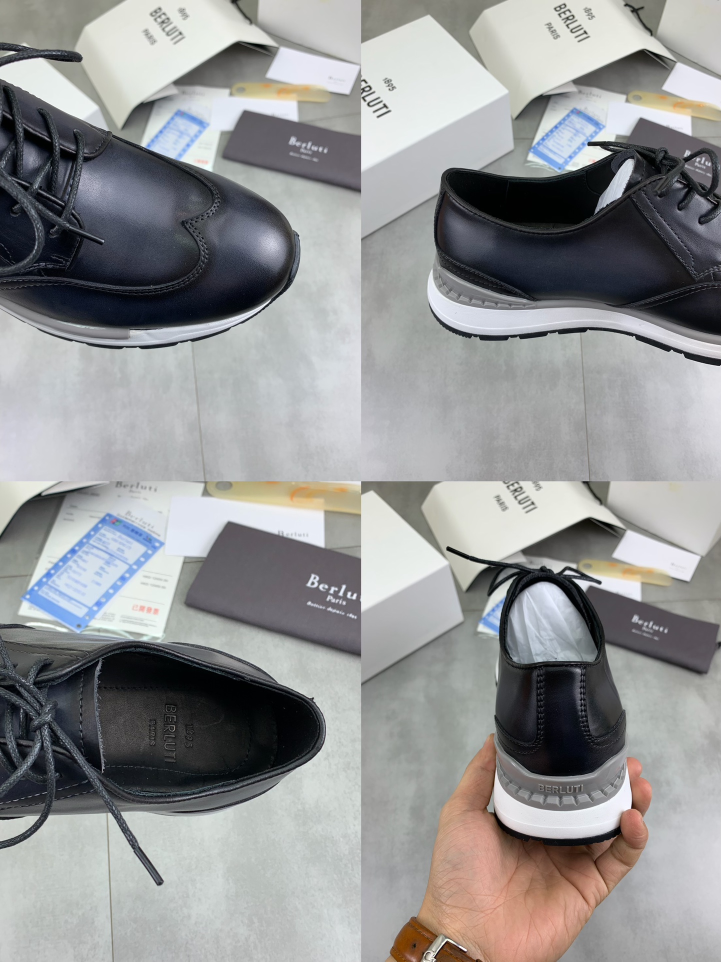 Precio de fábrica P460 versión superior Berluti Bruti zapatos casuales de los deportes de los hombre