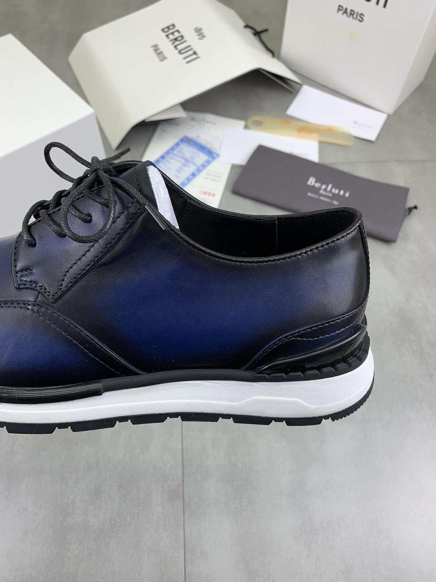 Precio de fábrica P460 versión superior Berluti Bruti zapatos deportivos casuales de los hombres de 