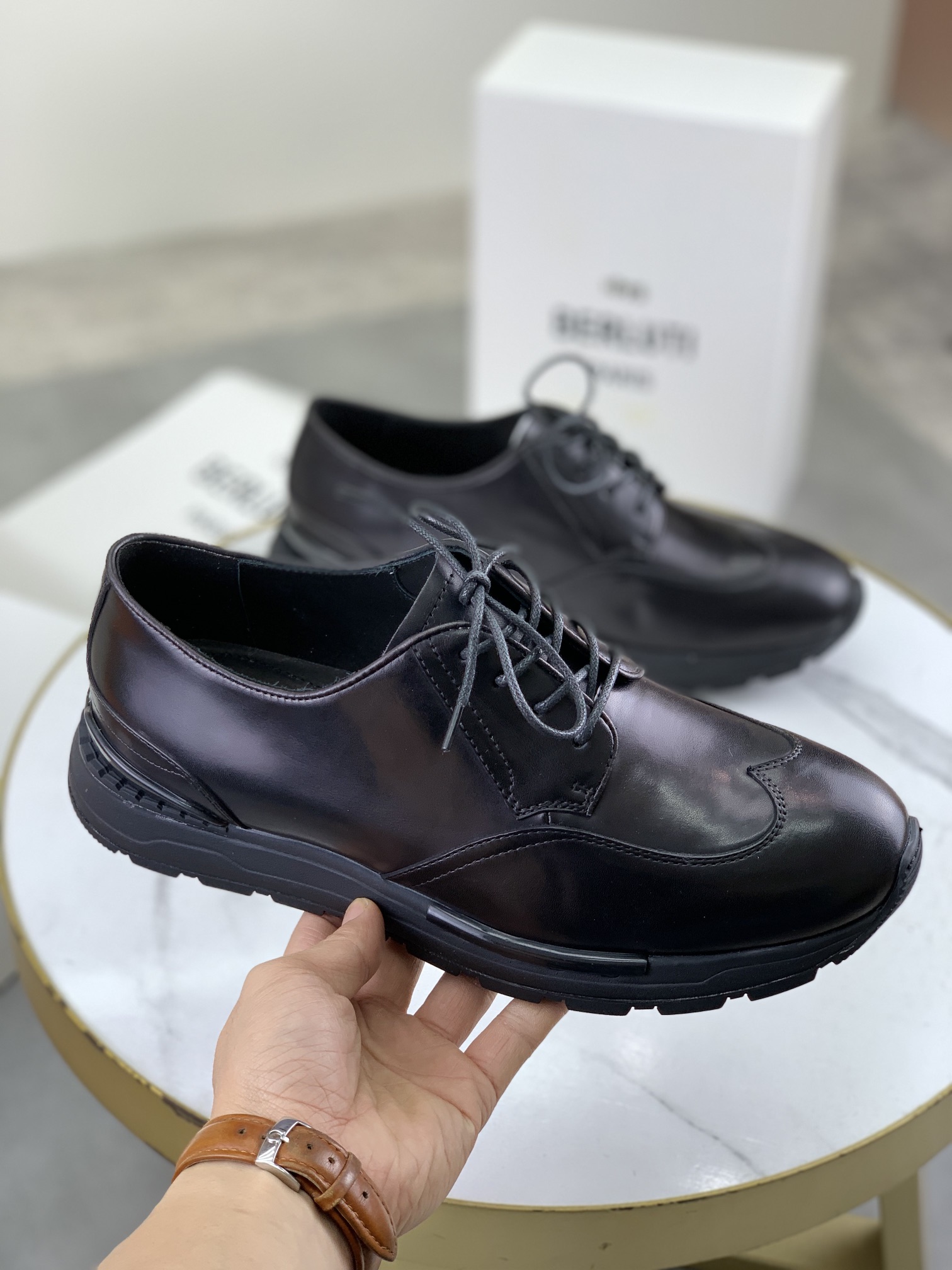 Precio de fábrica P460 versión superior Berluti Bruti zapatos casuales de los deportes de los hombre