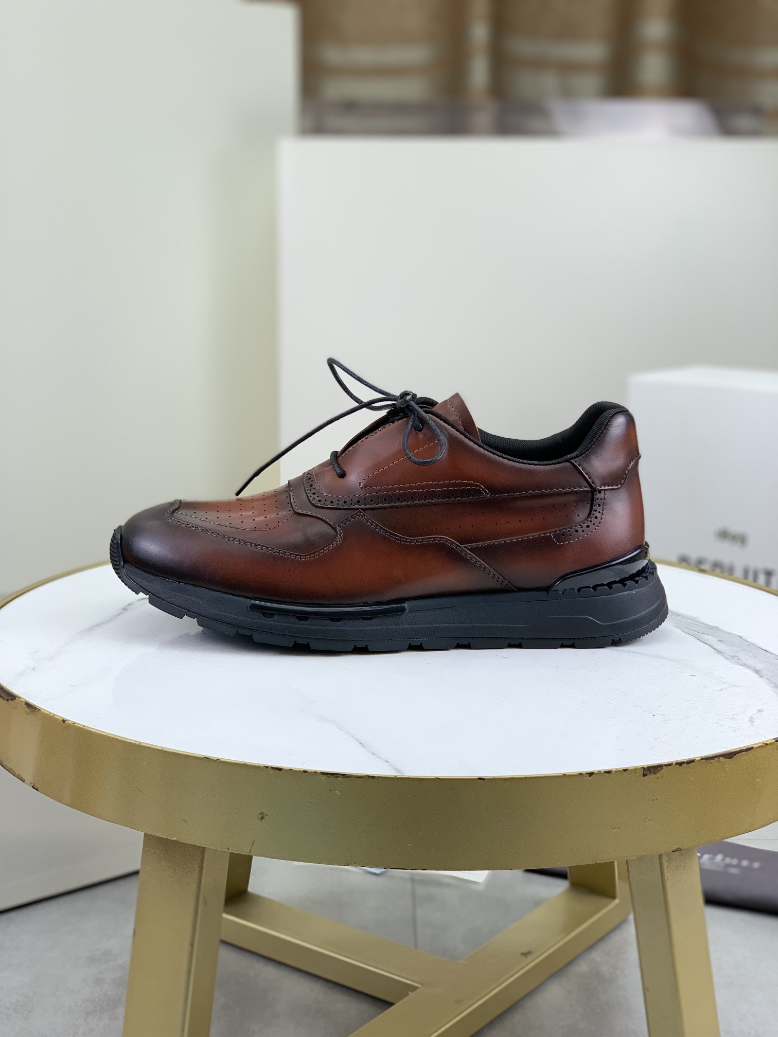Precio de fábrica P460 versión superior Berluti Bruti zapatos deportivos casuales de los hombres de 