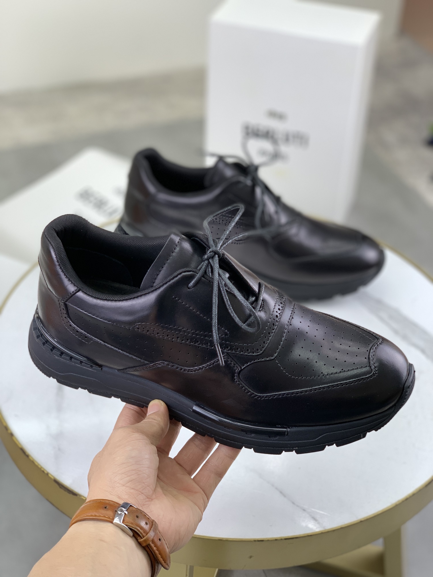 Precio de fábrica P460 versión superior Berluti Bruti zapatos deportivos casuales de los hombres de 