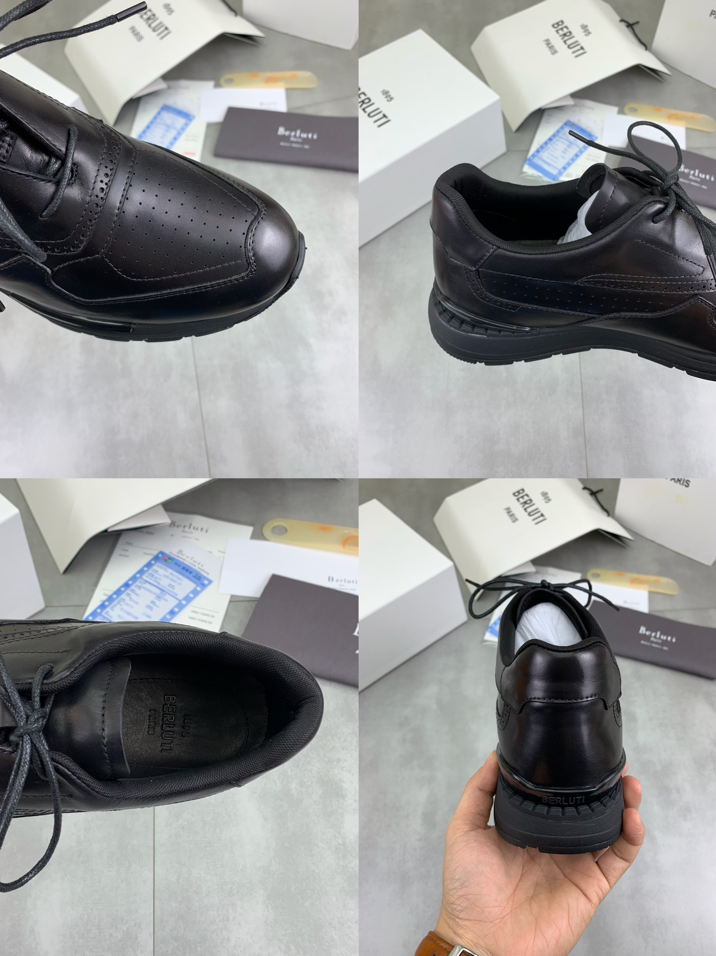 Precio de fábrica P460 versión superior Berluti Bruti zapatos deportivos casuales de los hombres de 