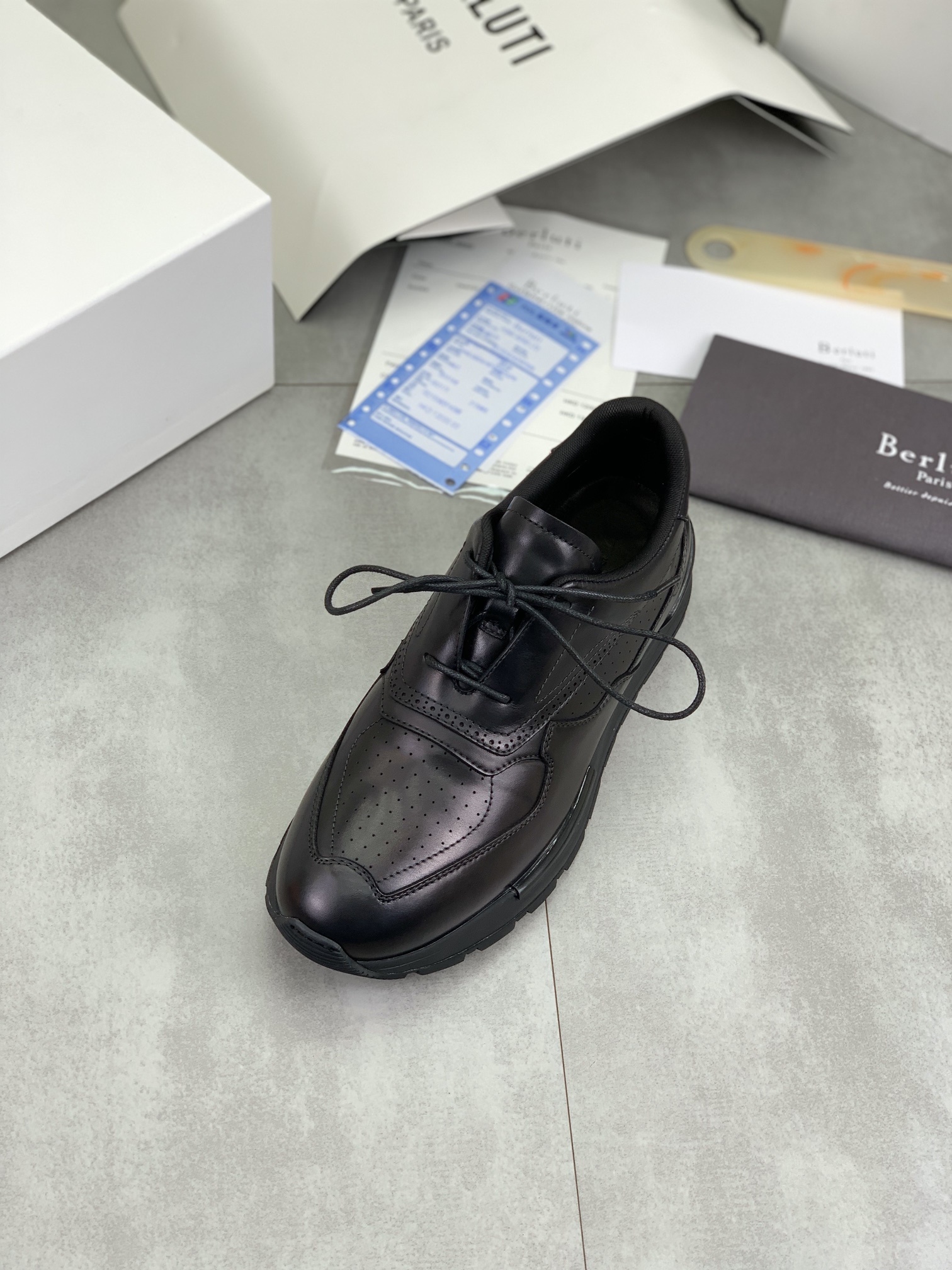 Precio de fábrica P460 versión superior Berluti Bruti zapatos deportivos casuales de los hombres de 