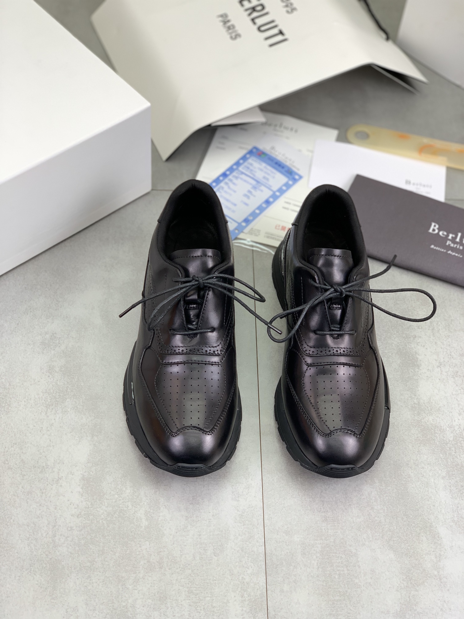 Precio de fábrica P460 versión superior Berluti Bruti zapatos deportivos casuales de los hombres de 