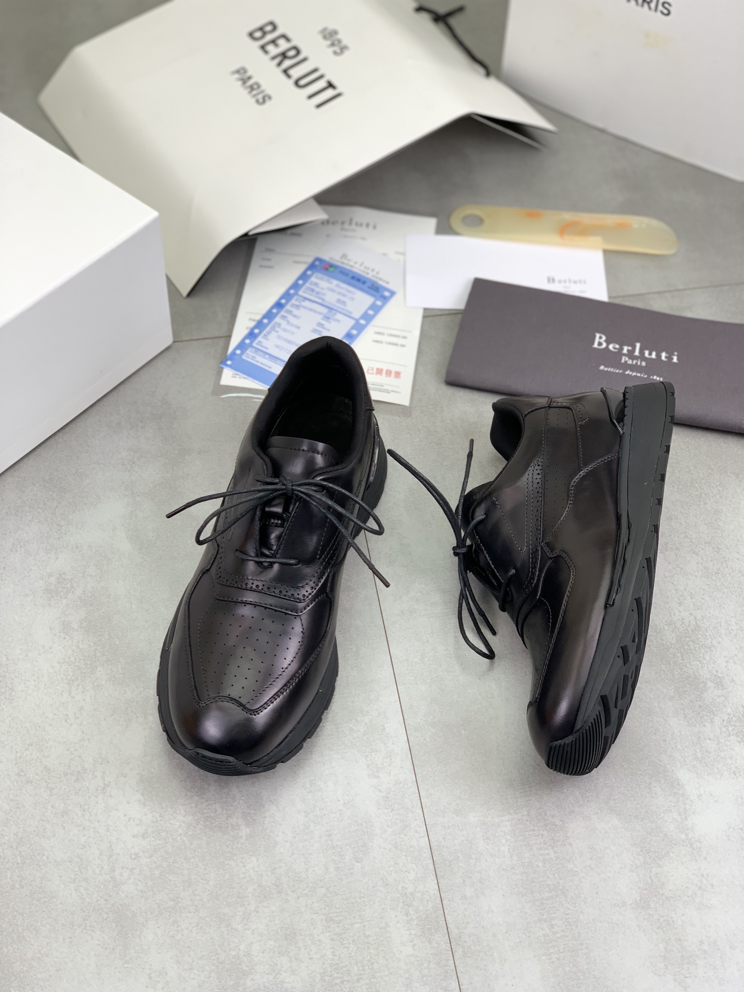 Precio de fábrica P460 versión superior Berluti Bruti zapatos deportivos casuales de los hombres de 
