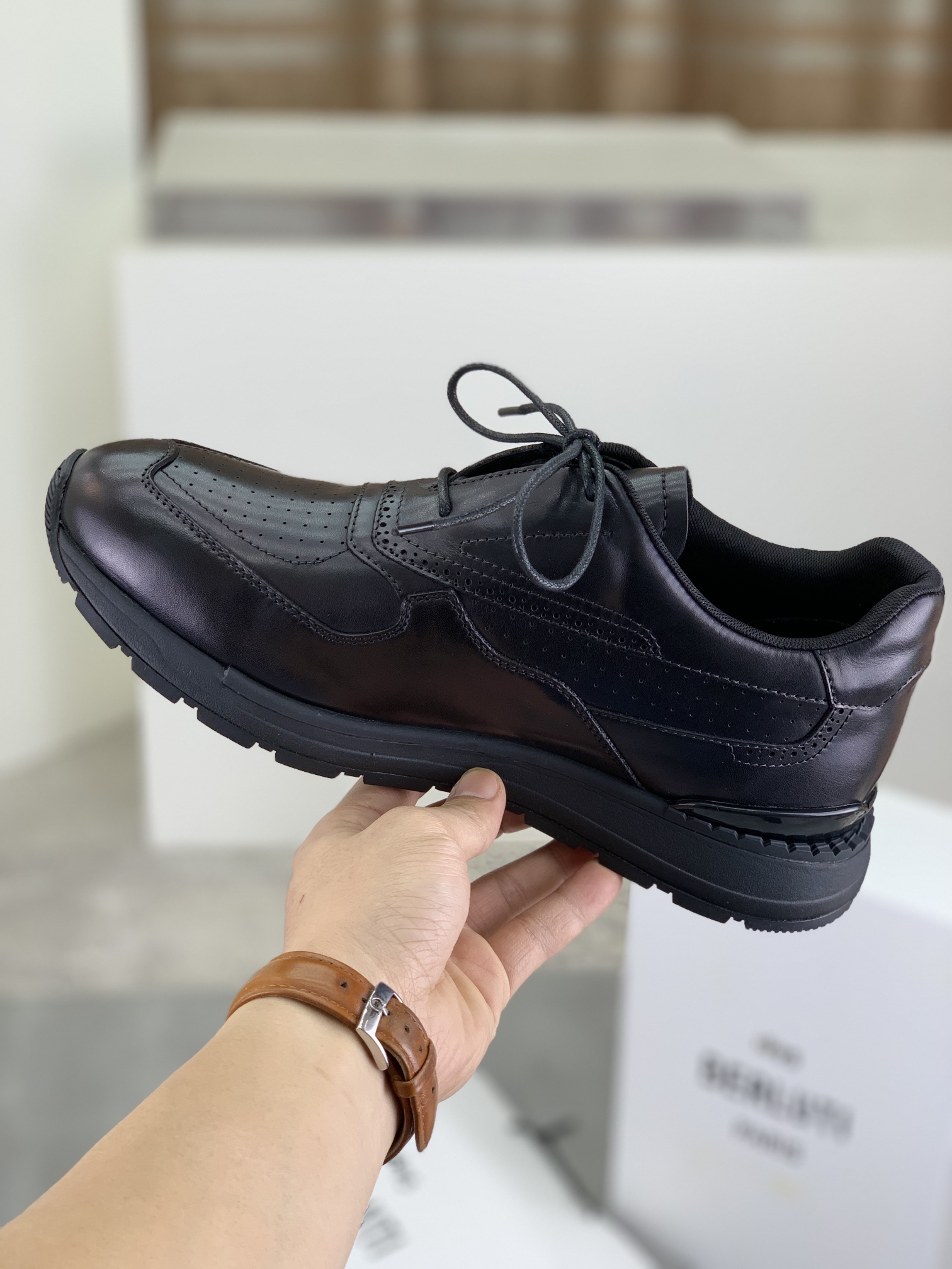 Precio de fábrica P460 versión superior Berluti Bruti zapatos deportivos casuales de los hombres de 