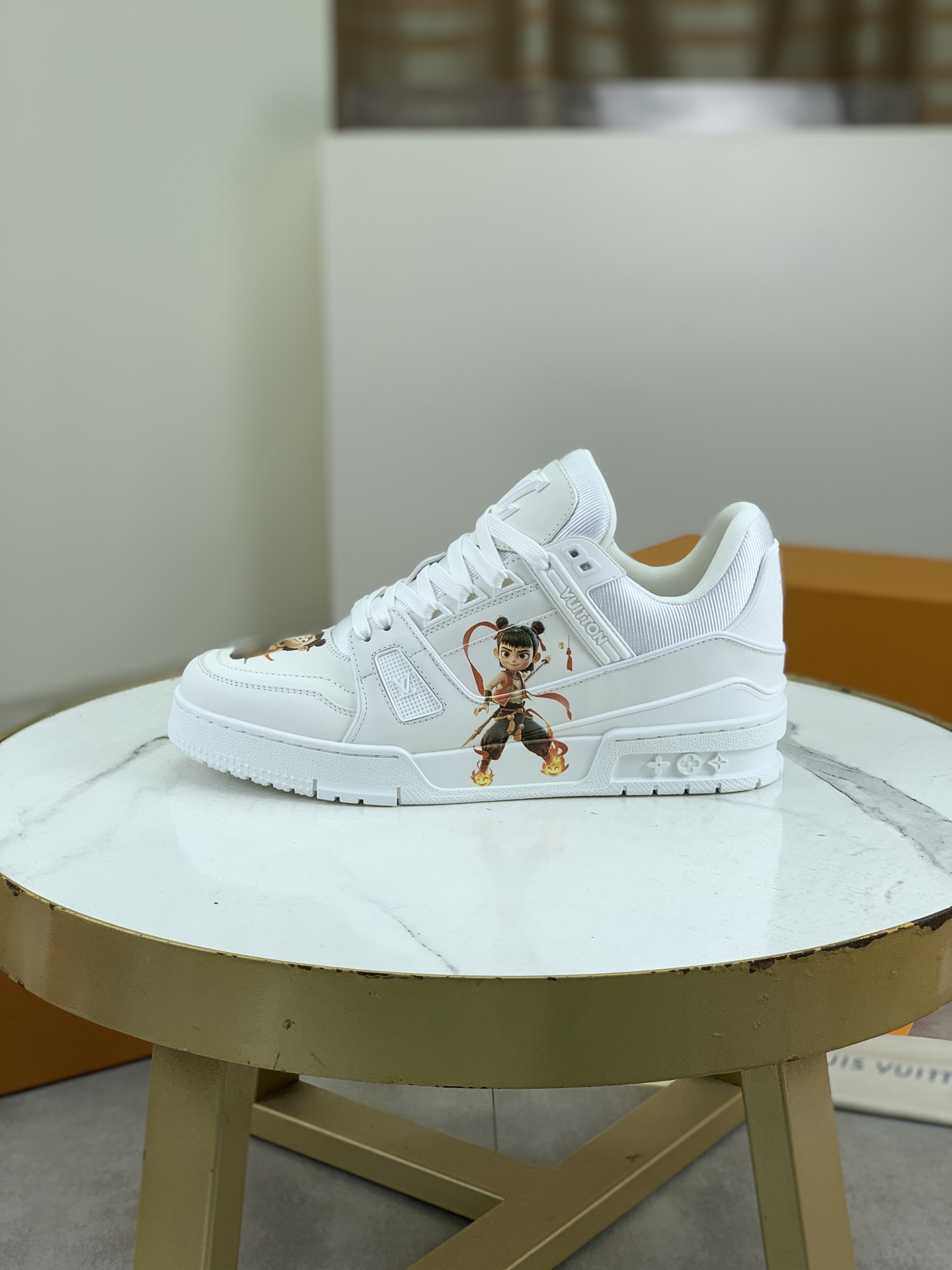 NO:272831,(Nezha pattern limited edition) Top version [LOUIS VUITTON) (original list) New LV Louis Vuitton *——Top version LV classic trendy shoes!  Choose imported original interior. Original wear-resistant and lightweight TPU bottom!  High-quality quality!  A variety of colors are available, 38-46, louis vuitton, louis vuitton, louis vuitton, louis vuitton19860909（哪吒图案限量款）顶级版本【LOUIS VUITTON）（原单）新款LV路易威登 *——顶级版本 LV经典潮鞋！选用进口原版内里.原版耐磨轻便TPU大底！高品质精品！多款颜色可选,码数38-46,,louis vuitton,louis vuitton,louis vuitton,Men's shoes