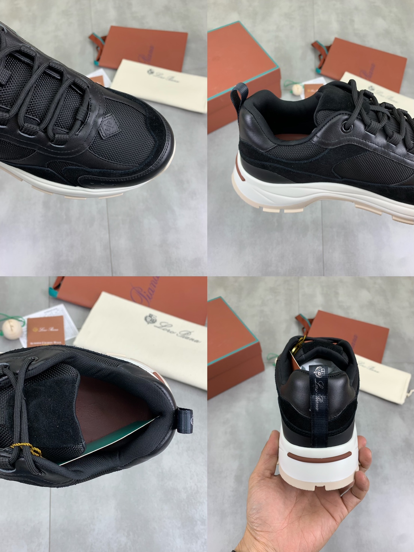 Loro Piana Men's Premium Leather Sneakers Handmade Loafers Size 39-45 10 i1742312296347 7346 0 8