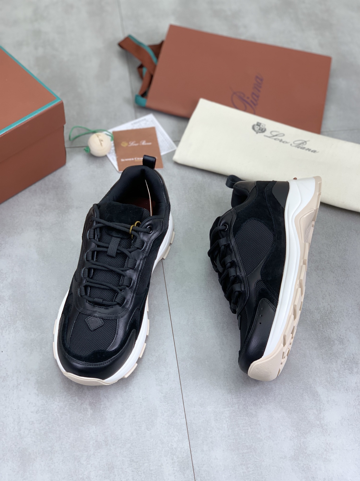 Loro Piana Men's Premium Leather Sneakers Handmade Loafers Size 39-45 6 i1742312296650 8804 0 4
