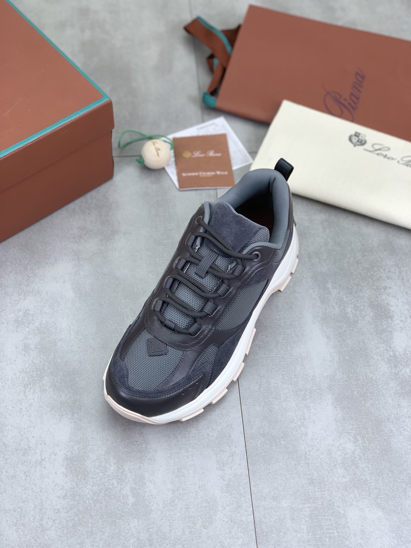 Loro Piana Men's Suede Leather Runner: Comfortable, Stylish Sneakers 5 i1742312338535 7197 0 3