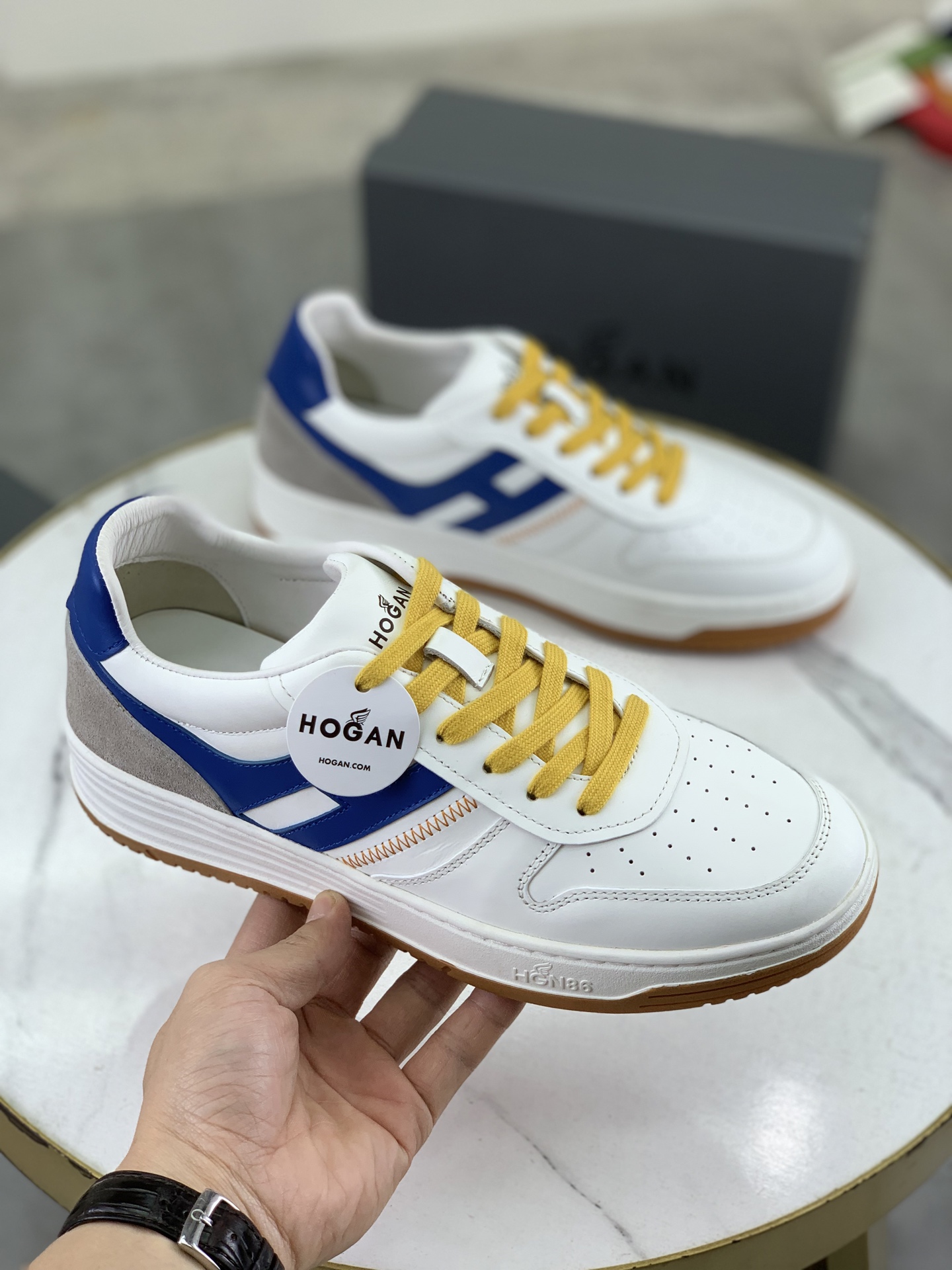 Hogan H630 Series Retro Sneakers - Premium Leather, Comfortable EVA Sole 4 i1744215845189 6885 0 2
