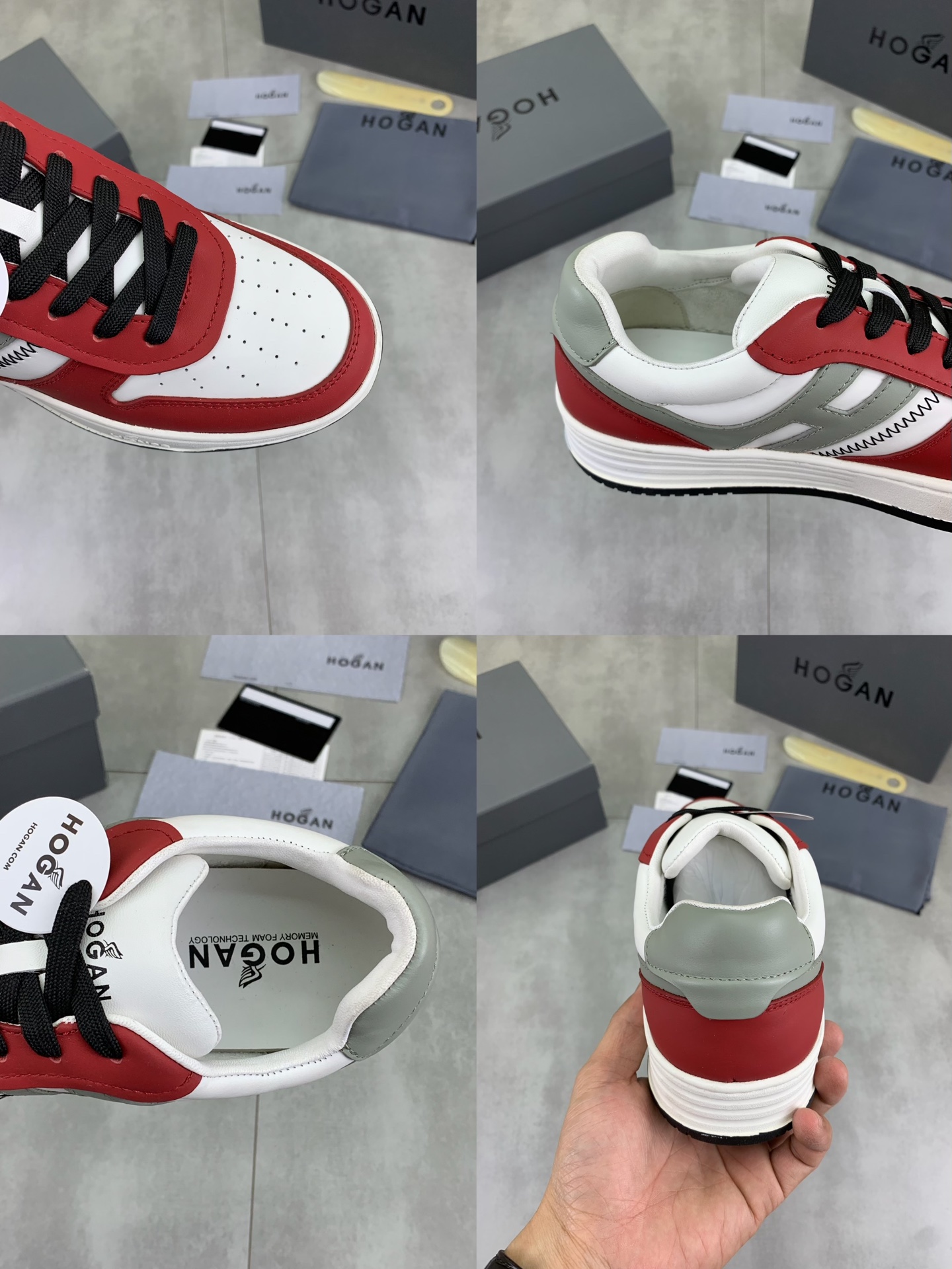 Hogan H630 Series Leather Sneakers Retro Style Lightweight EVA Sole 10 i1744215909125 5252 0 8