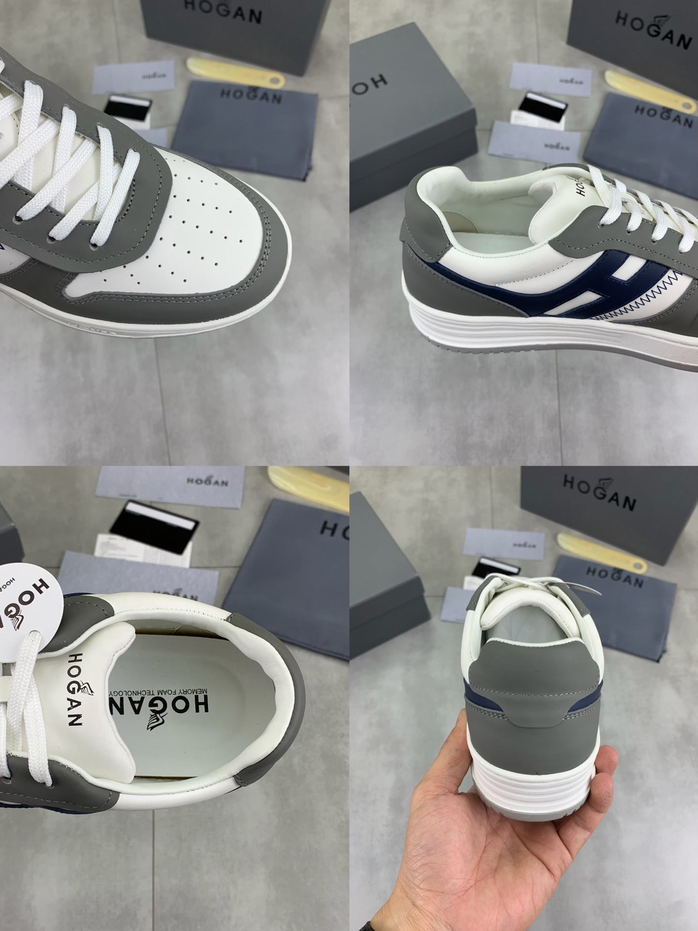 Hogan H630 Series Sneakers, Leather Upper, Retro Style, Available in Sizes 39-44 10 i1744215950611 5537 0 8