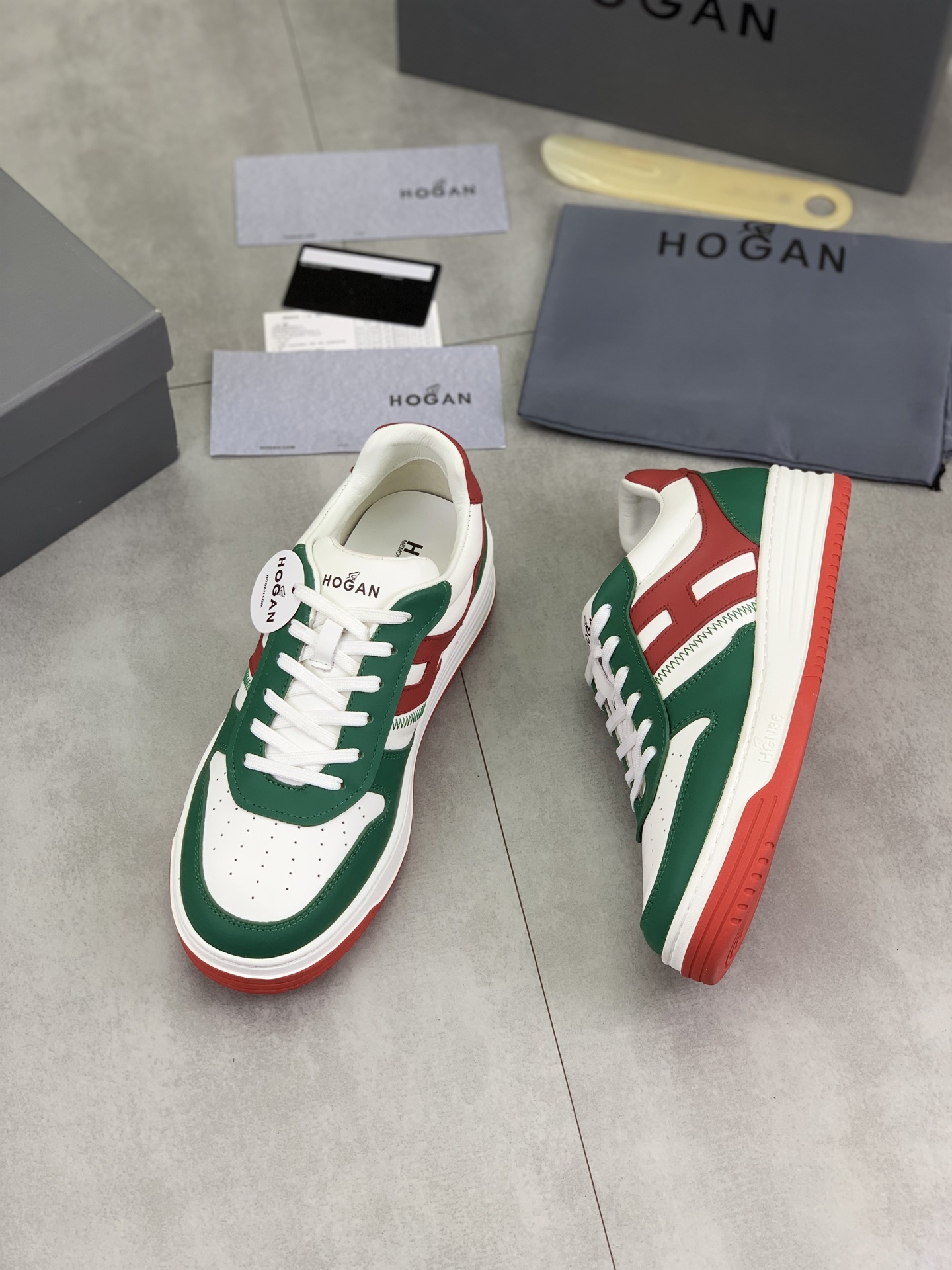 Hogan H630 Series Retro Sneakers - Basketball Style with Distinctive HGN86 Logo 6 i1744216003536 9810 0 4