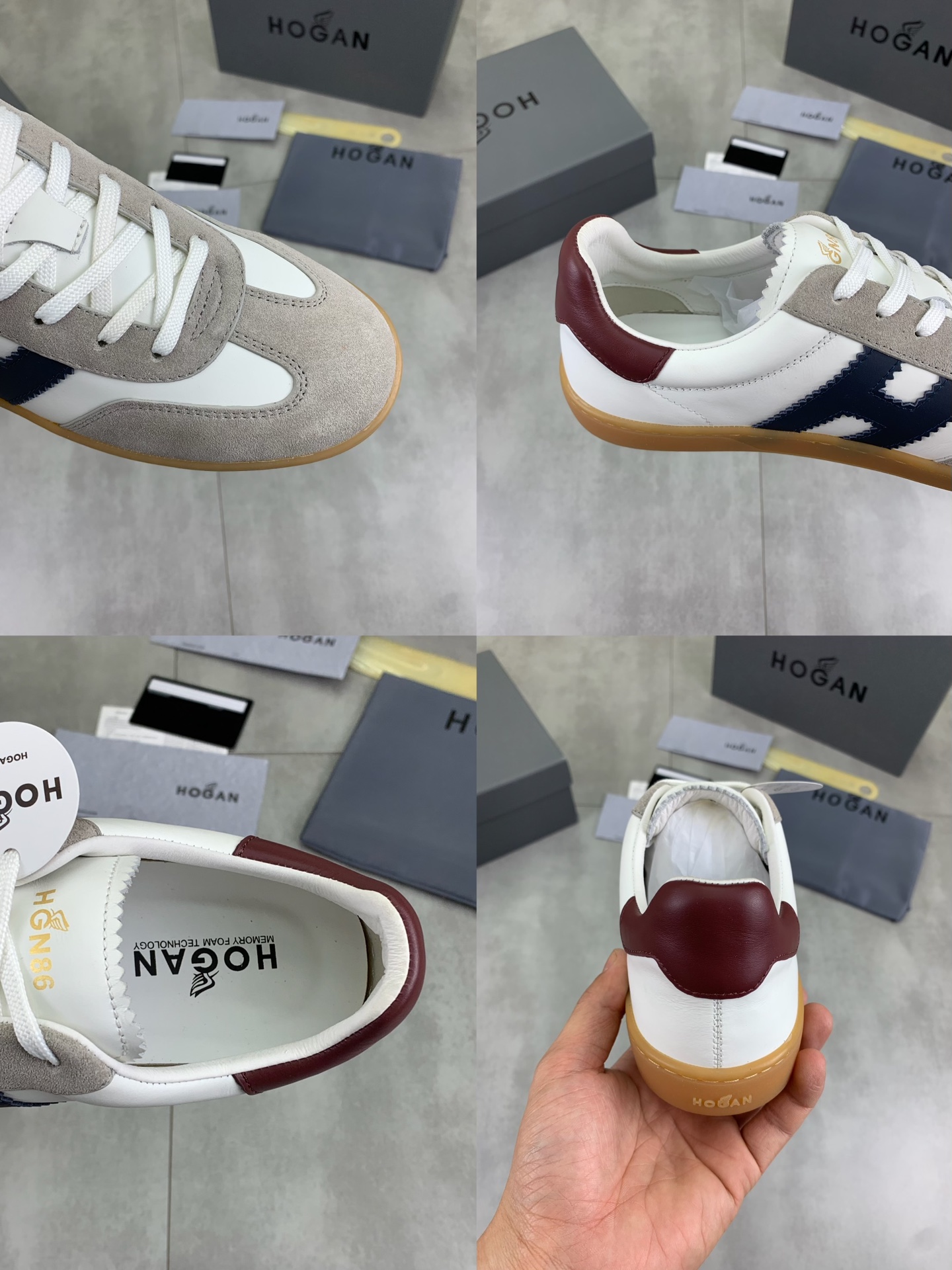 Hogan H630 Series Leather Sneakers Retro Basketball Shoes - Modern Urban Style 10 i1744216116202 7696 0 8