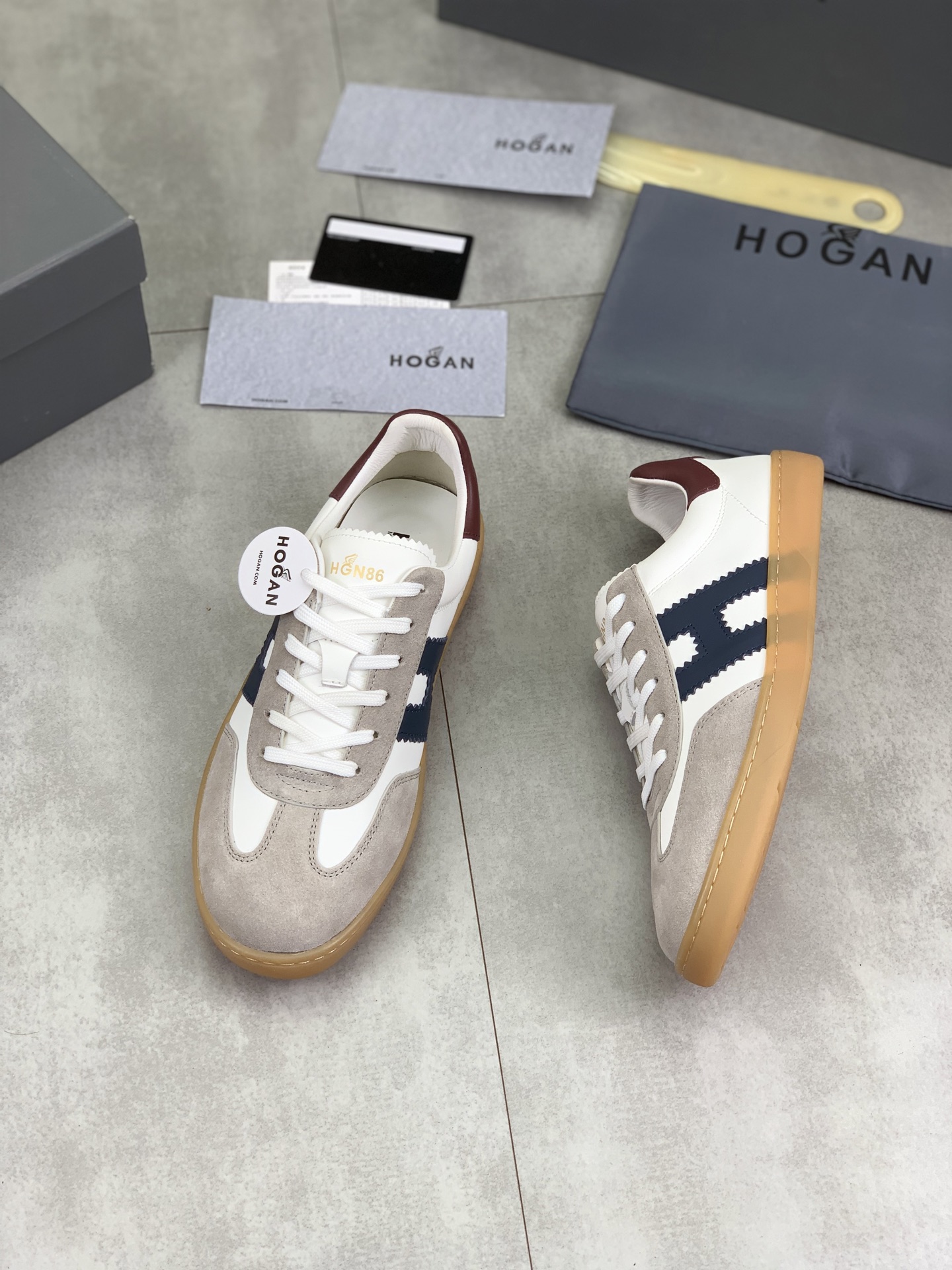 Hogan H630 Series Leather Sneakers Retro Basketball Shoes - Modern Urban Style 6 i1744216117015 6930 0 4