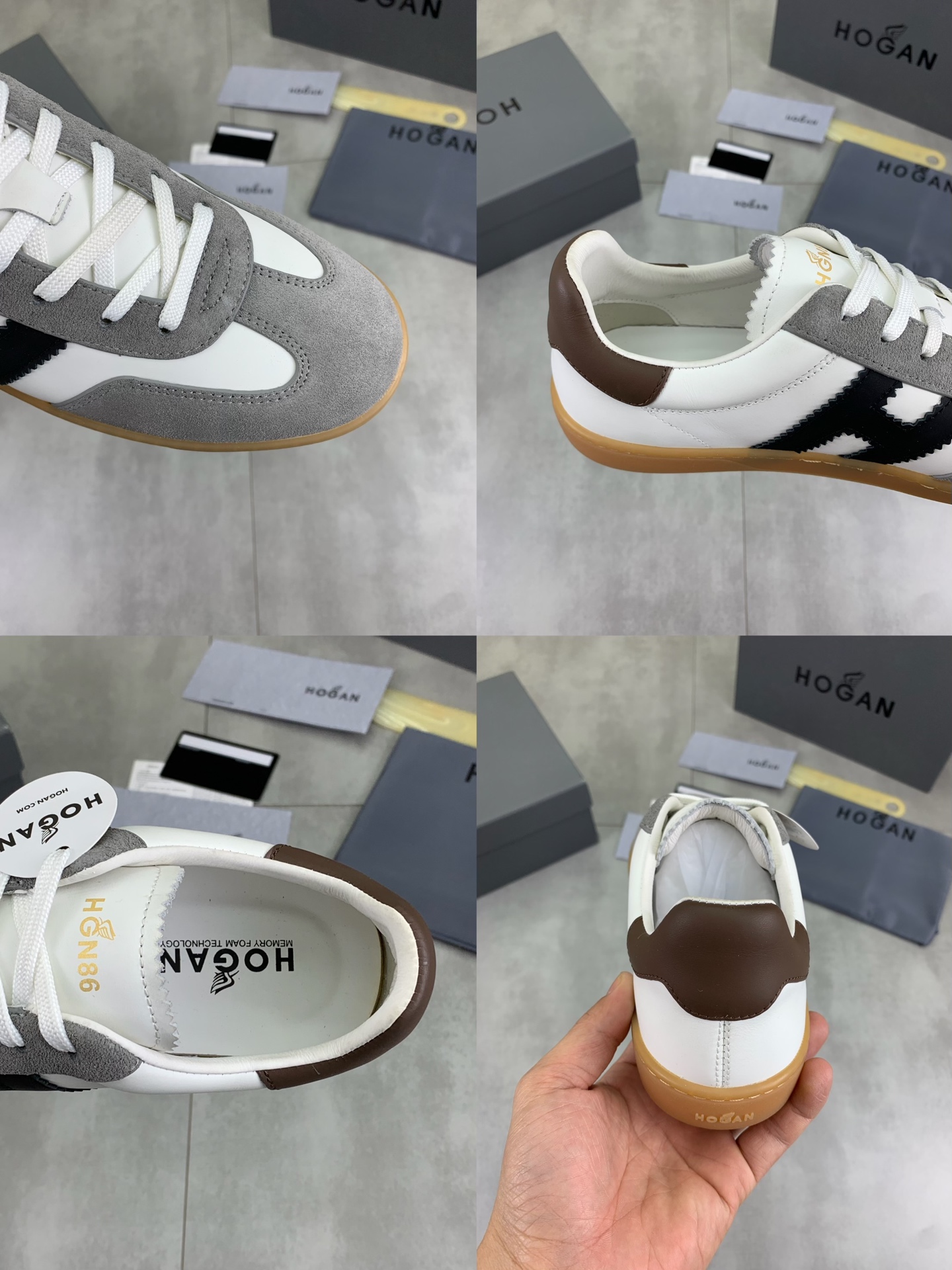 Hogan H630 Series Leather Sneakers Retro Basketball Style for Men 10 i1744216262524 385 0 8