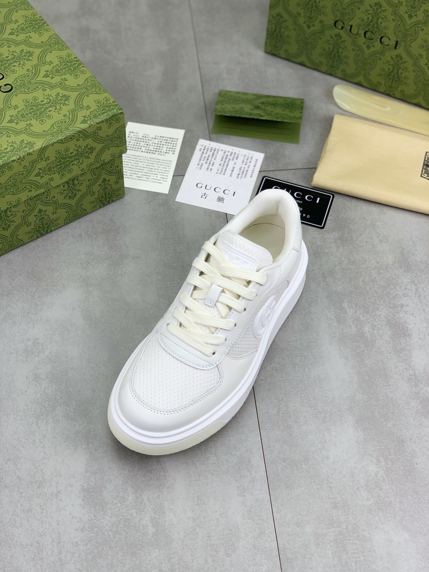 Gucci Latest Casual Sneakers, Premium Leather, Perforated Design, Size 39-44 5 i1746379159524 6190 0 3