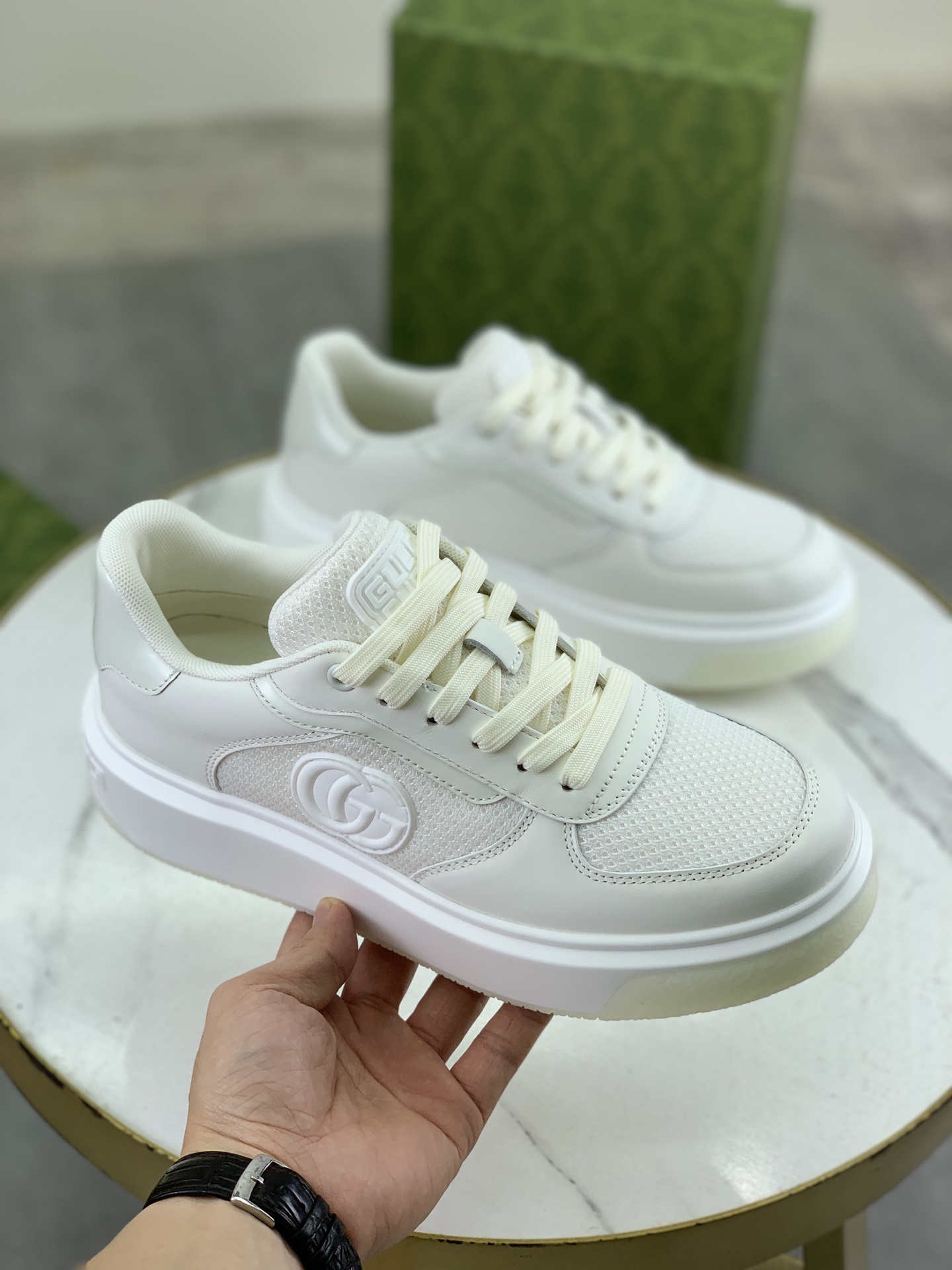 Gucci Latest Casual Sneakers, Premium Leather, Perforated Design, Size 39-44 4 i1746379163058 1999 0 2