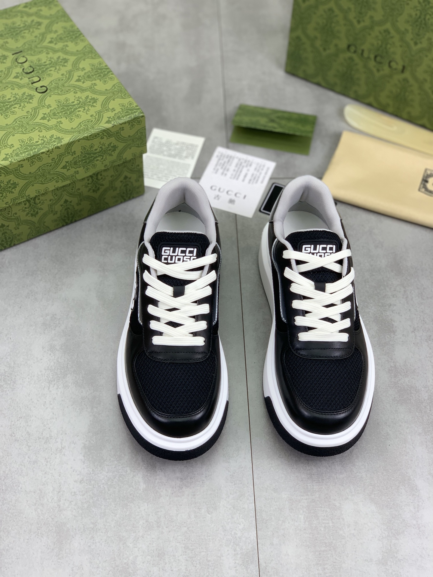 Gucci Leather Sneakers with Interlocking G - Italian Craftsmanship 3 i1746379208354 7099 0 1