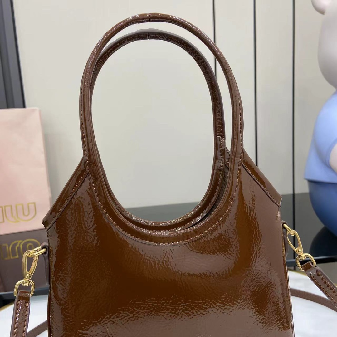 Miu Miu Mini Tote Bag - Chic & Versatile, 20.5x9x24cm - Brown Leather 8 i1744915751 8630 2